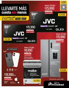 Vista previa de Chedraui folleto LLevarte más cuesta aún menos, nuevo folleto de la tienda, válido en México a partir del 15.05.2026