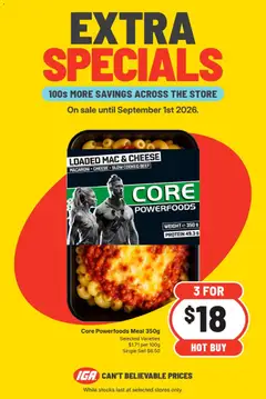 Preview of IGA catalogue Extra specials East Brisbane - valid from 25/08/2026