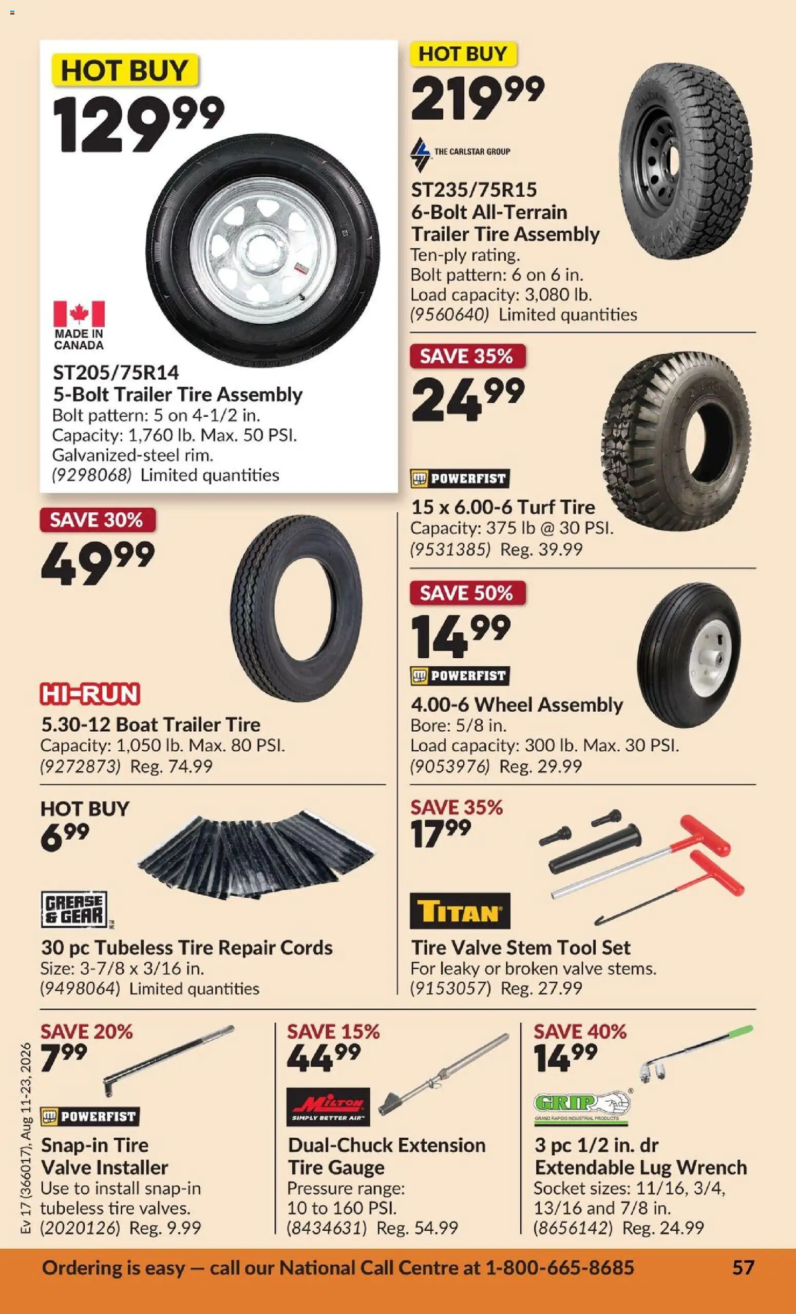 Princess Auto flyer valid from Aug 11, 2026 | Page: 64 | Products: PC, Socket