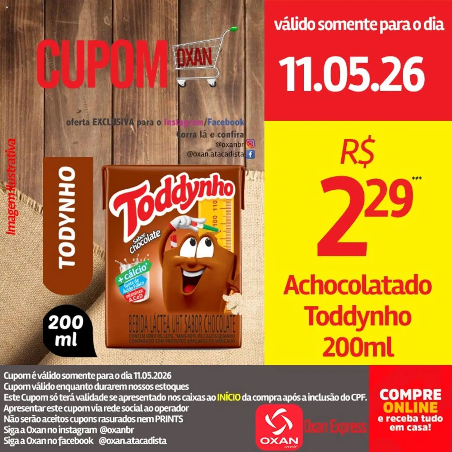 Oxan Atacadista Folheto - válido de 11.05.2026 | Página: 20 | Produtos: Achocolatado, Leite, Cálcio, Bebida