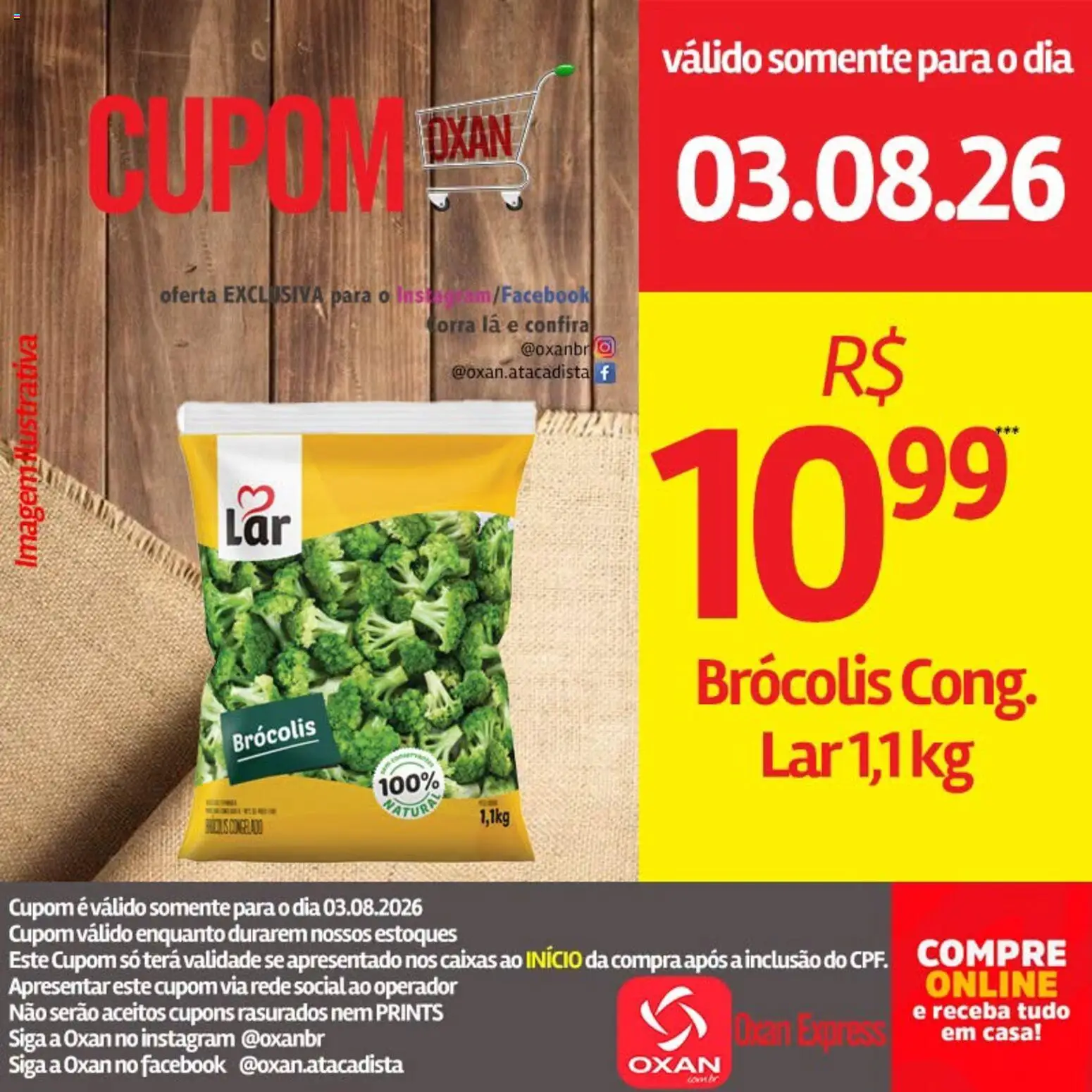 Oxan Atacadista Folheto - válido de 03/08/2026 | Página: 17 | Produtos: Brócolis