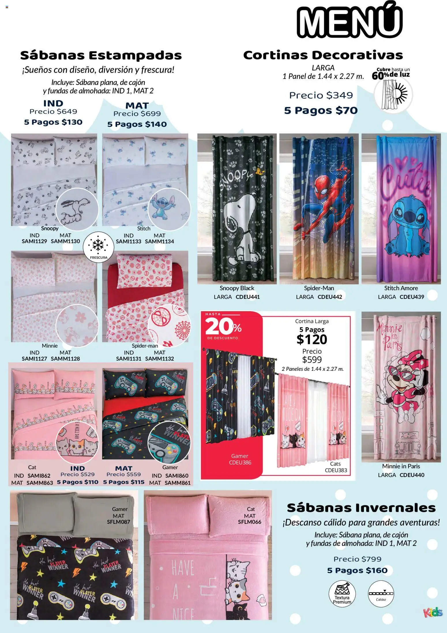 Nuevas ofertas de Colchas Concord válidas en toda la República Mexicana desde el 01/08/2026. ¡Encuentra las mejores ofertas en Colchas Concord catálogo Colección Infantil! | Página: 31 | Productos: Almohada, Sabanas, Cortinas