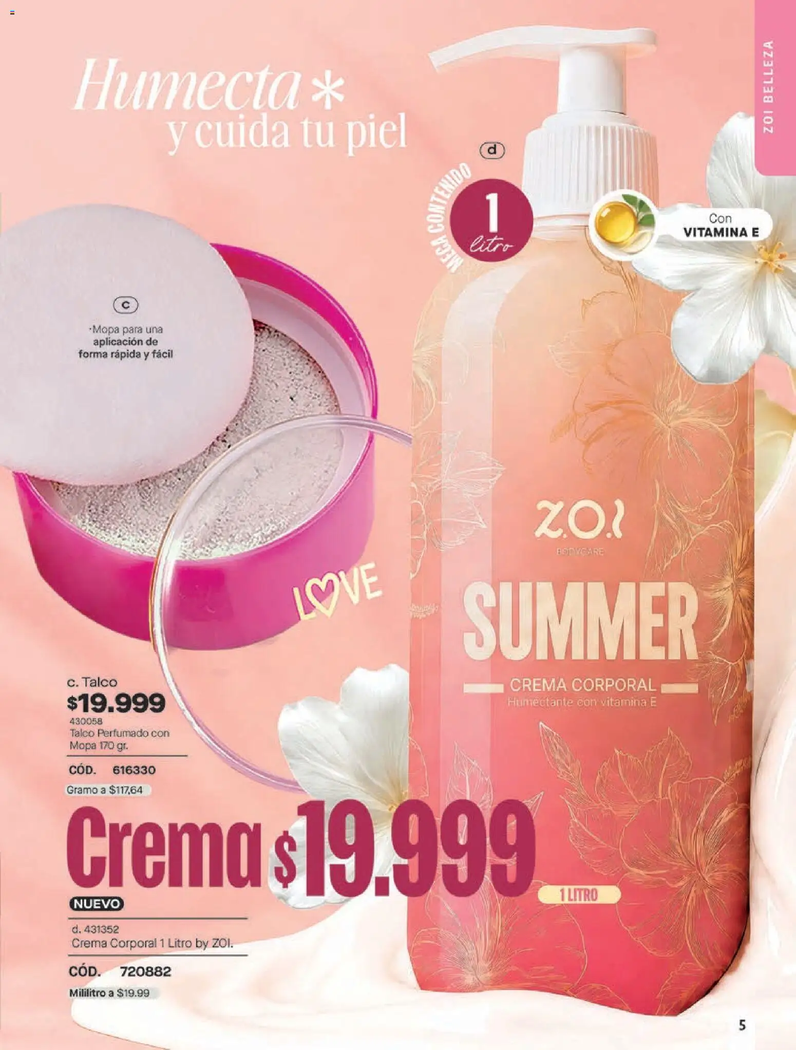 Pacifika revista - valida desde el 18/09/2026 | Página: 169 | Productos: Crema