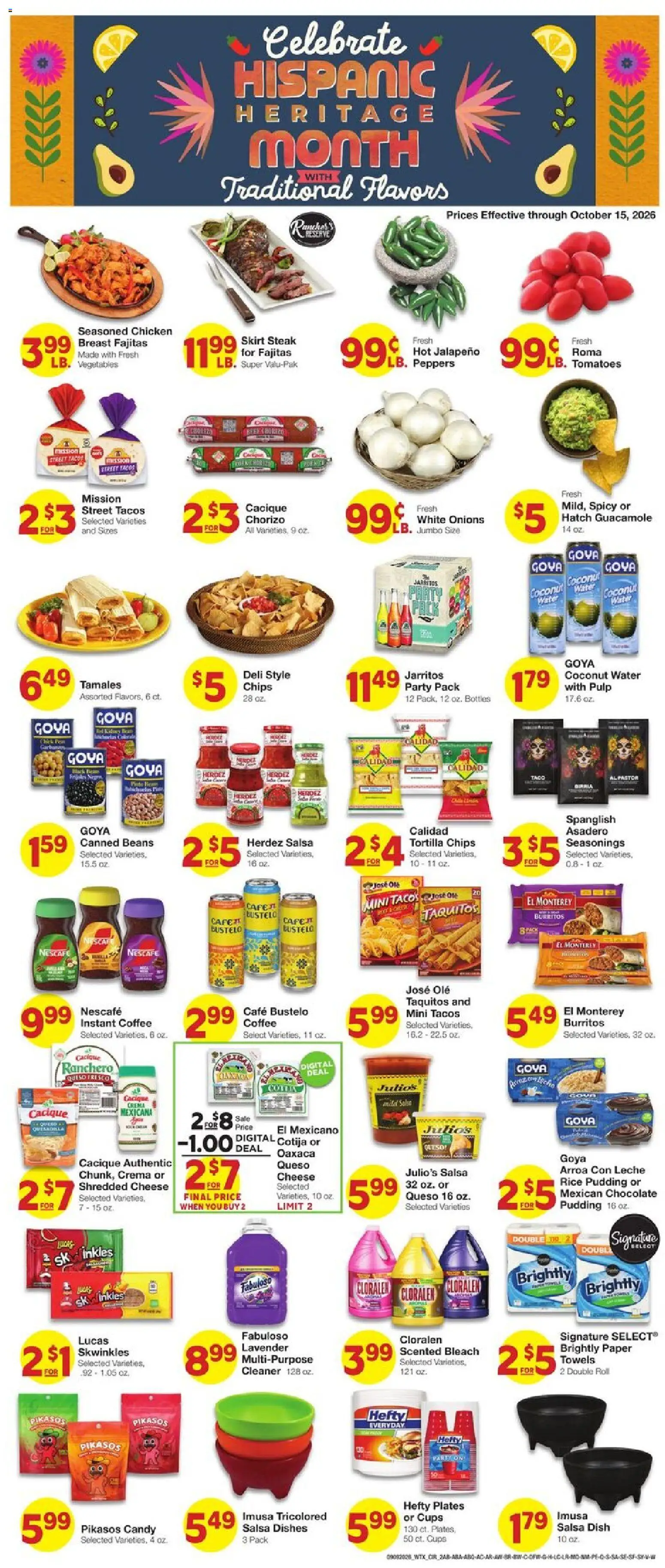 United Supermarkets Weekly Ad - valid from 09/16/2026 | Page: 8 | Products: Chicken, Chocolate, Rice, Vegetables