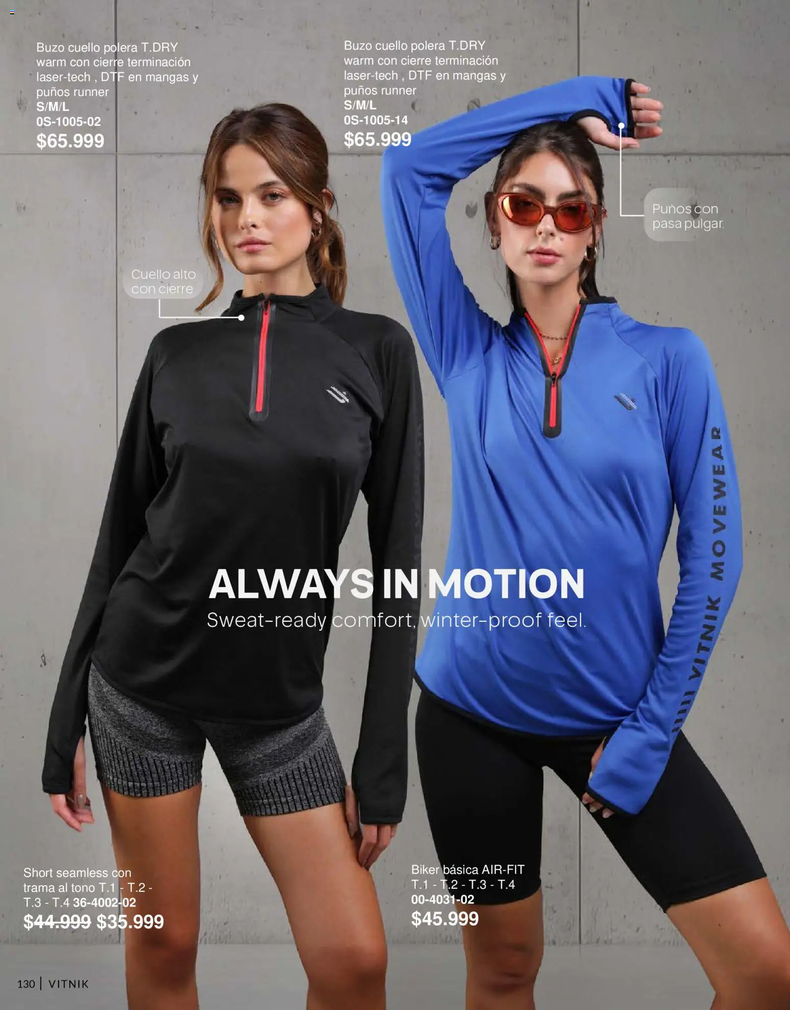 Vitnik - Mujer │ válido desde el 01/04/2026 | Página: 130 | Productos: Buzo, Short, Polera