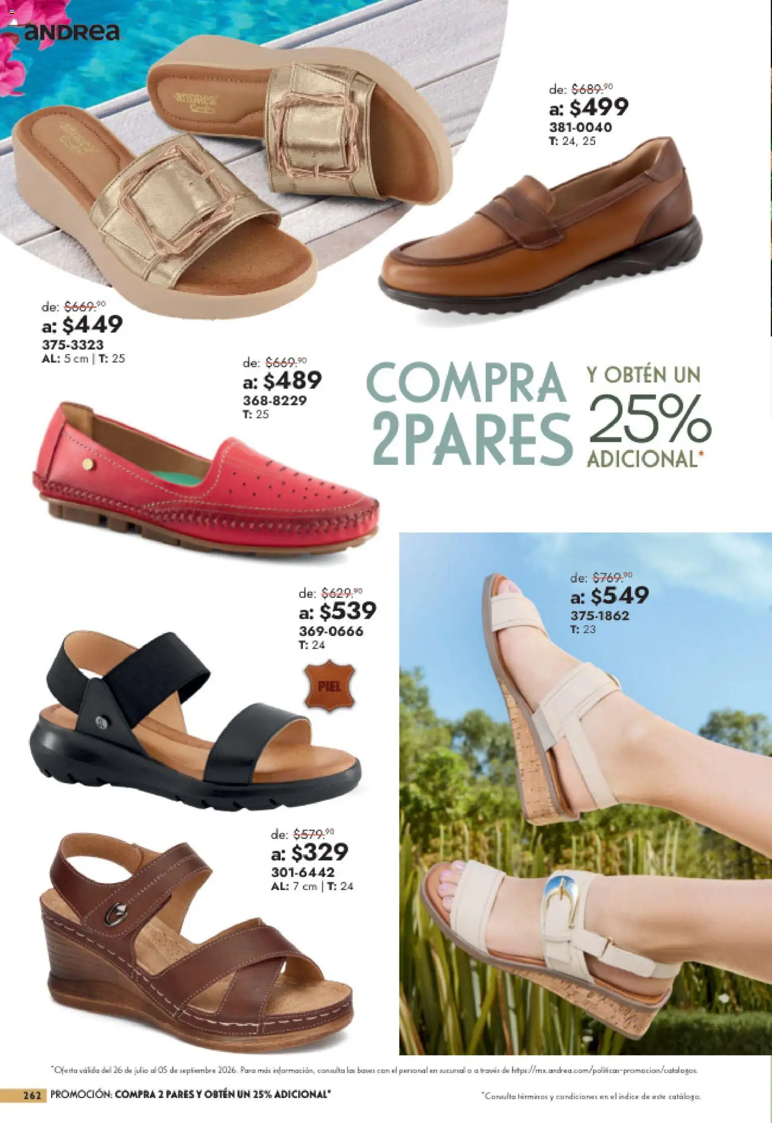 Nuevas ofertas de Andrea válidas en toda la República Mexicana desde el 26/07/2026. ¡Encuentra las mejores ofertas en Andrea catálogo Outlet! | Página: 262