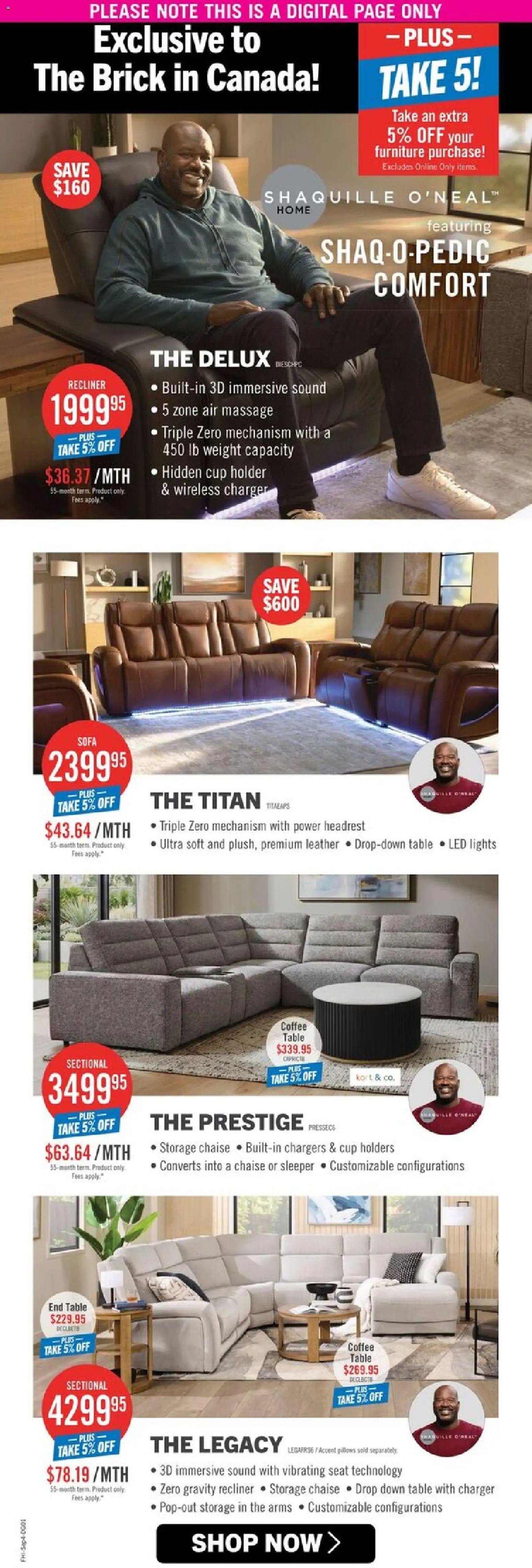The Brick flyer valid from Sep 3, 2026 | Page: 9