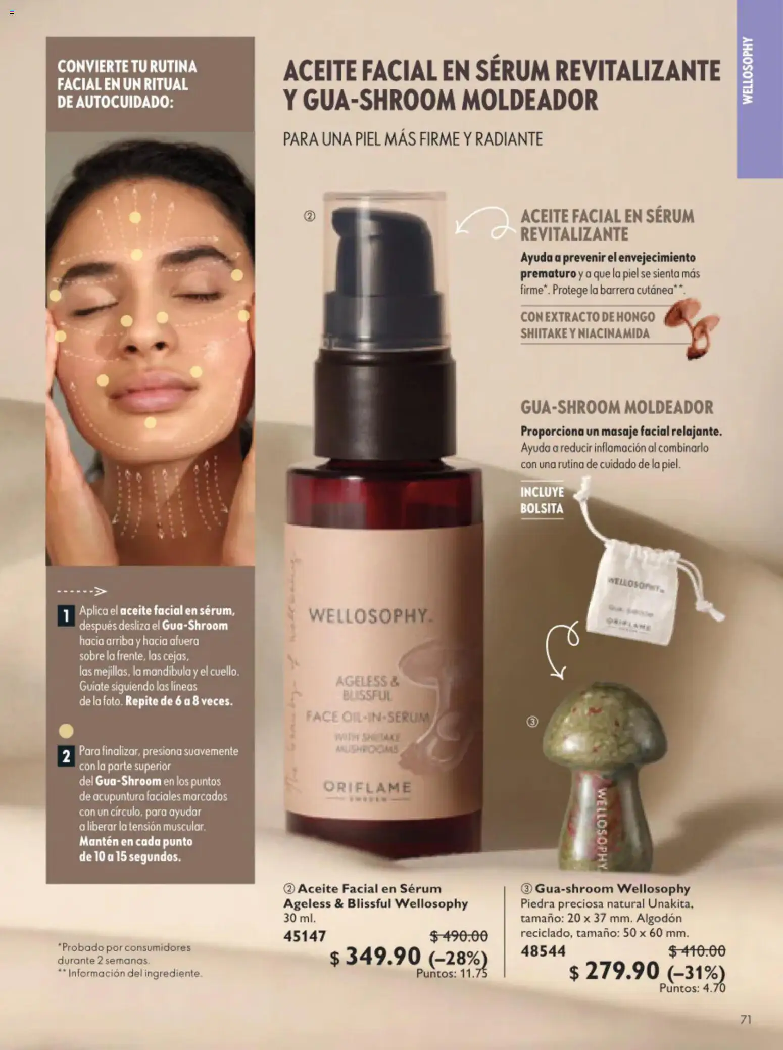 Nuevas ofertas de Oriflame válidas en toda la República Mexicana desde el 11/07/2026. ¡Encuentra las mejores ofertas en Oriflame campaña 10 2026! | Página: 71 | Productos: Serum, Aceite, Radiante, Sobre