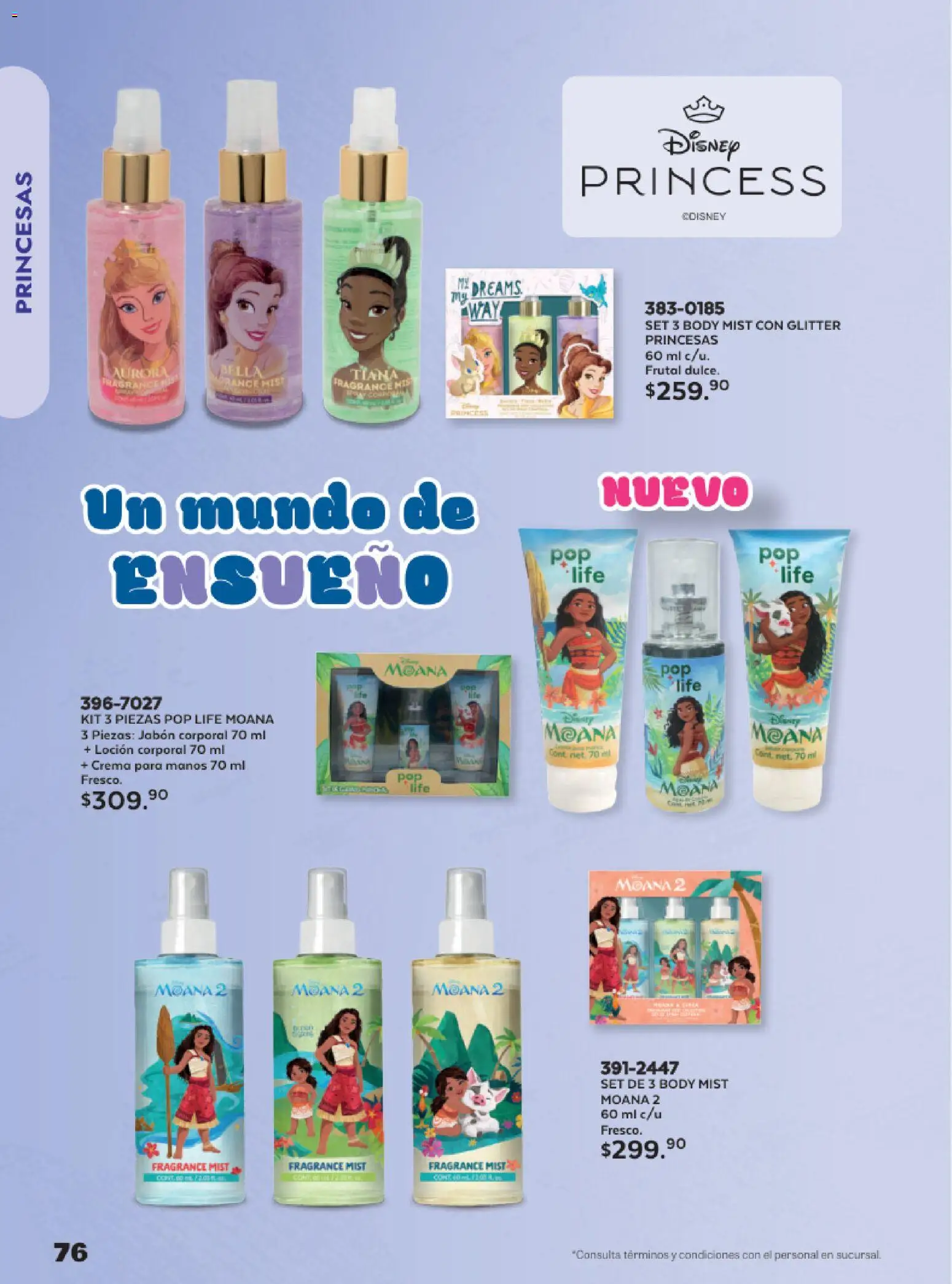 Nuevas ofertas de Andrea válidas en toda la República Mexicana desde el 24.05.2026. ¡Encuentra las mejores ofertas en Andrea catálogo Lo más divertindo en ropa! | Página: 76 | Productos: Crema, Glitter, Loción, Body