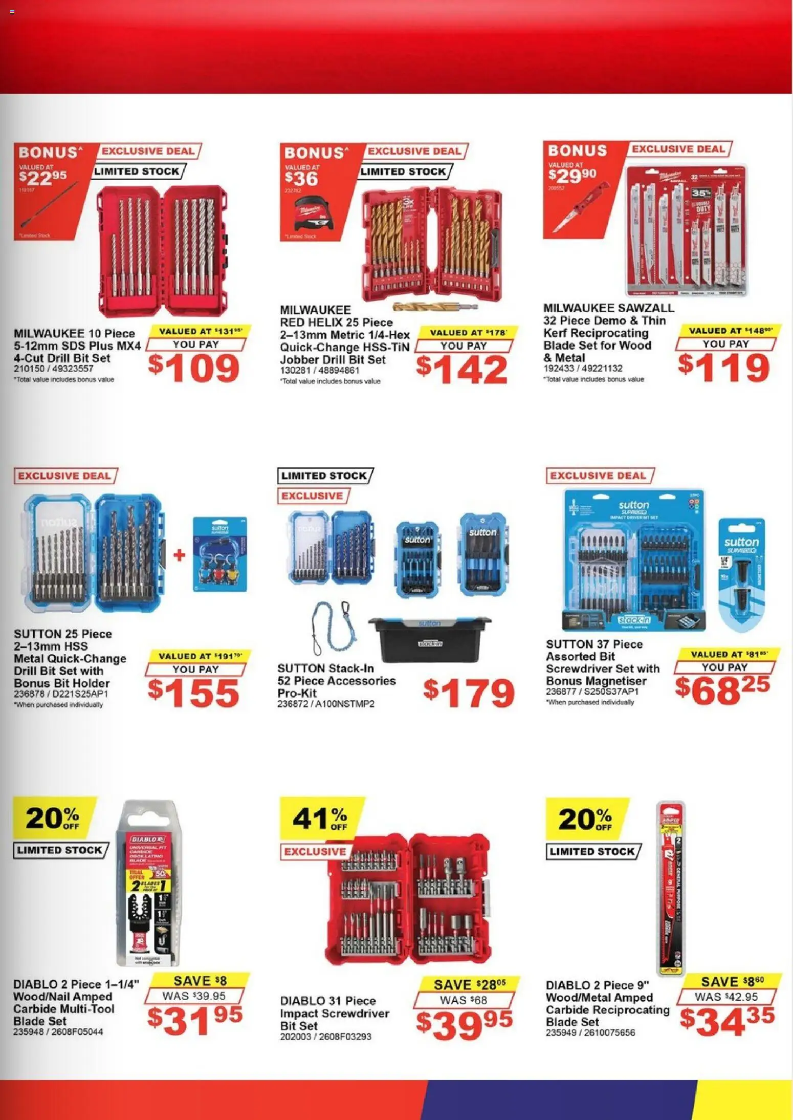 Total Tools catalogue - valid from 04/08/2026 | Page: 9 | Products: Wood, Accessories