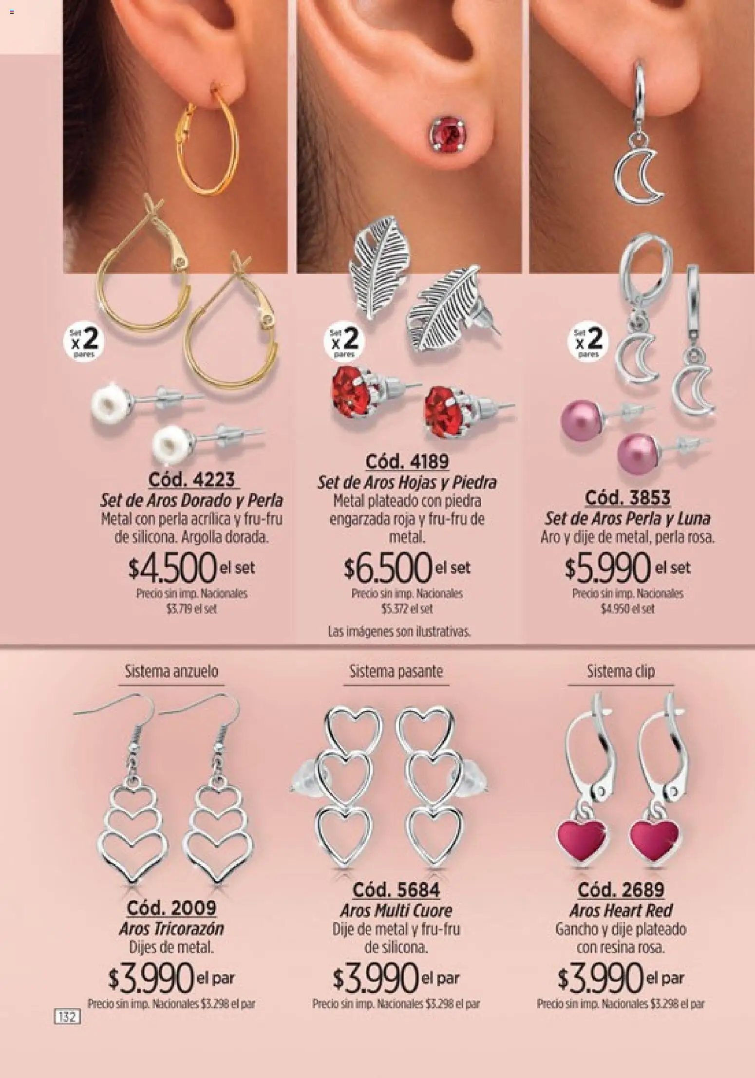 Catálogo Amodil Campaña 15 │ válido desde el 26/08/2026 | Página: 132 | Productos: Aros, Dije
