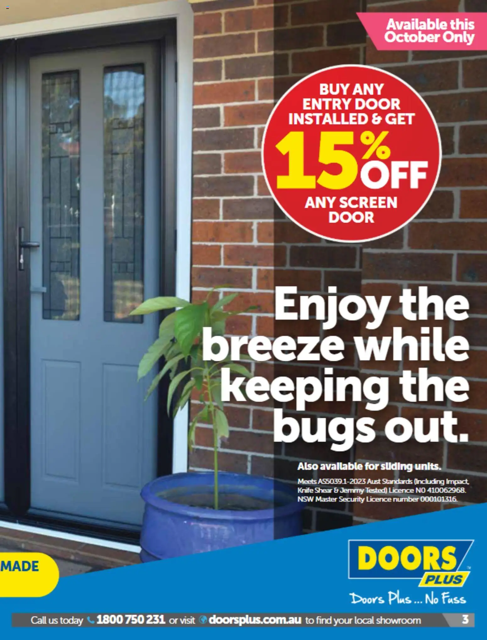 Doors Plus catalogue - valid from 01/10/2026 | Page: 3 | Products: Door, Screen