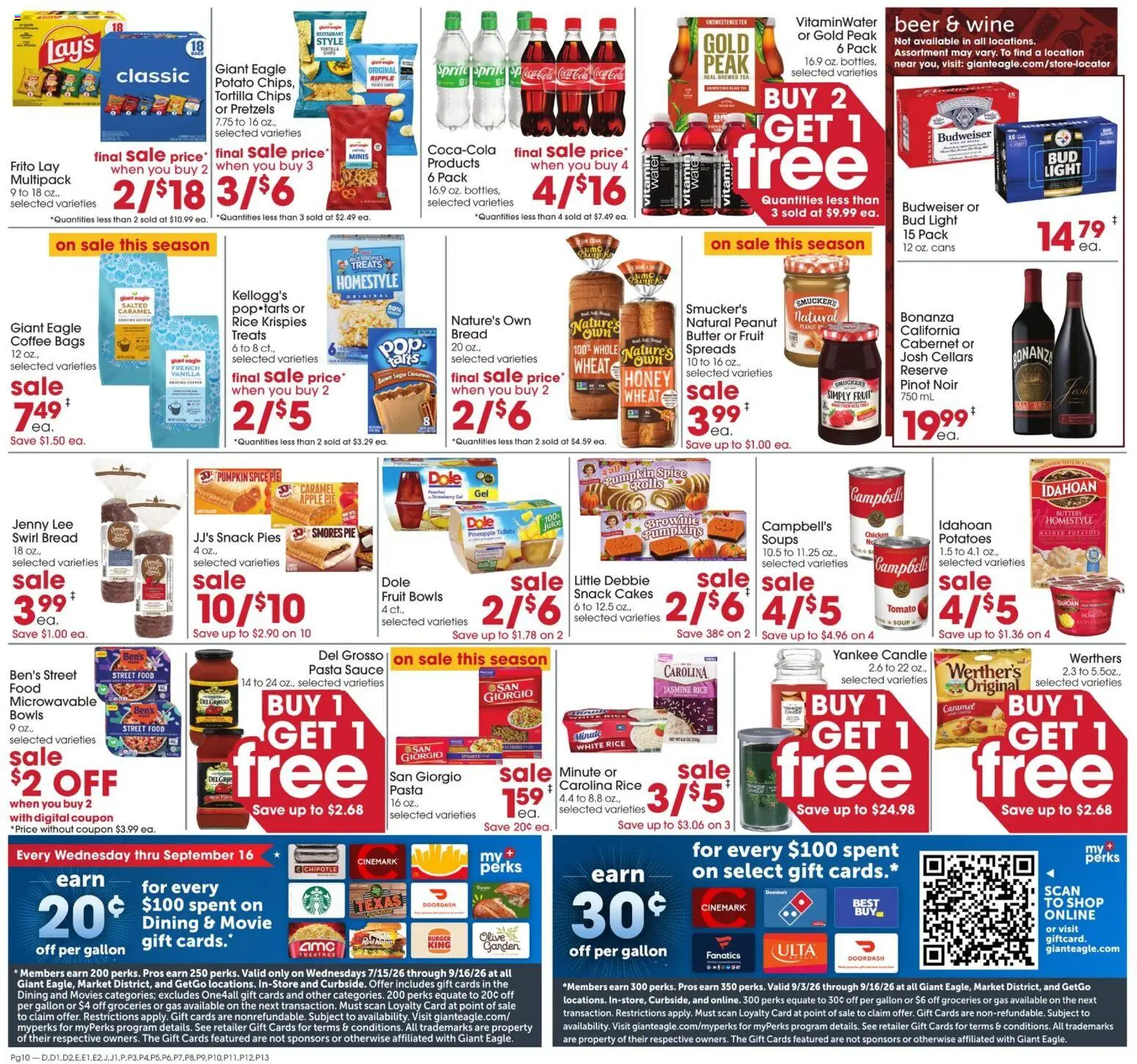 Giant Eagle Weekly Ad - valid from 09/10/2026 | Page: 12 | Products: Chicken, Rice, Tea, Potatoes