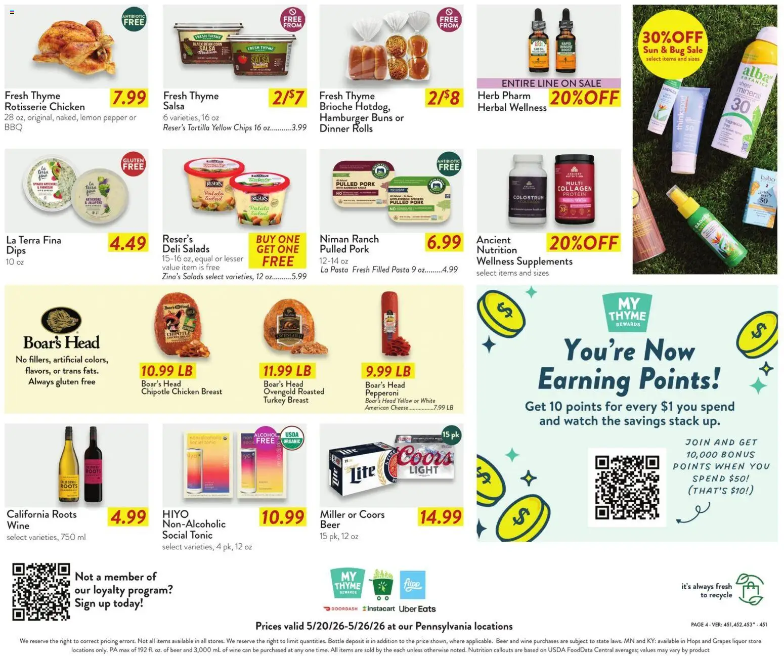 Fresh Thyme Weekly Ad - PA - valid from 20.05.2026 | Page: 9 | Products: Oil, Beer, Salad, Pepper