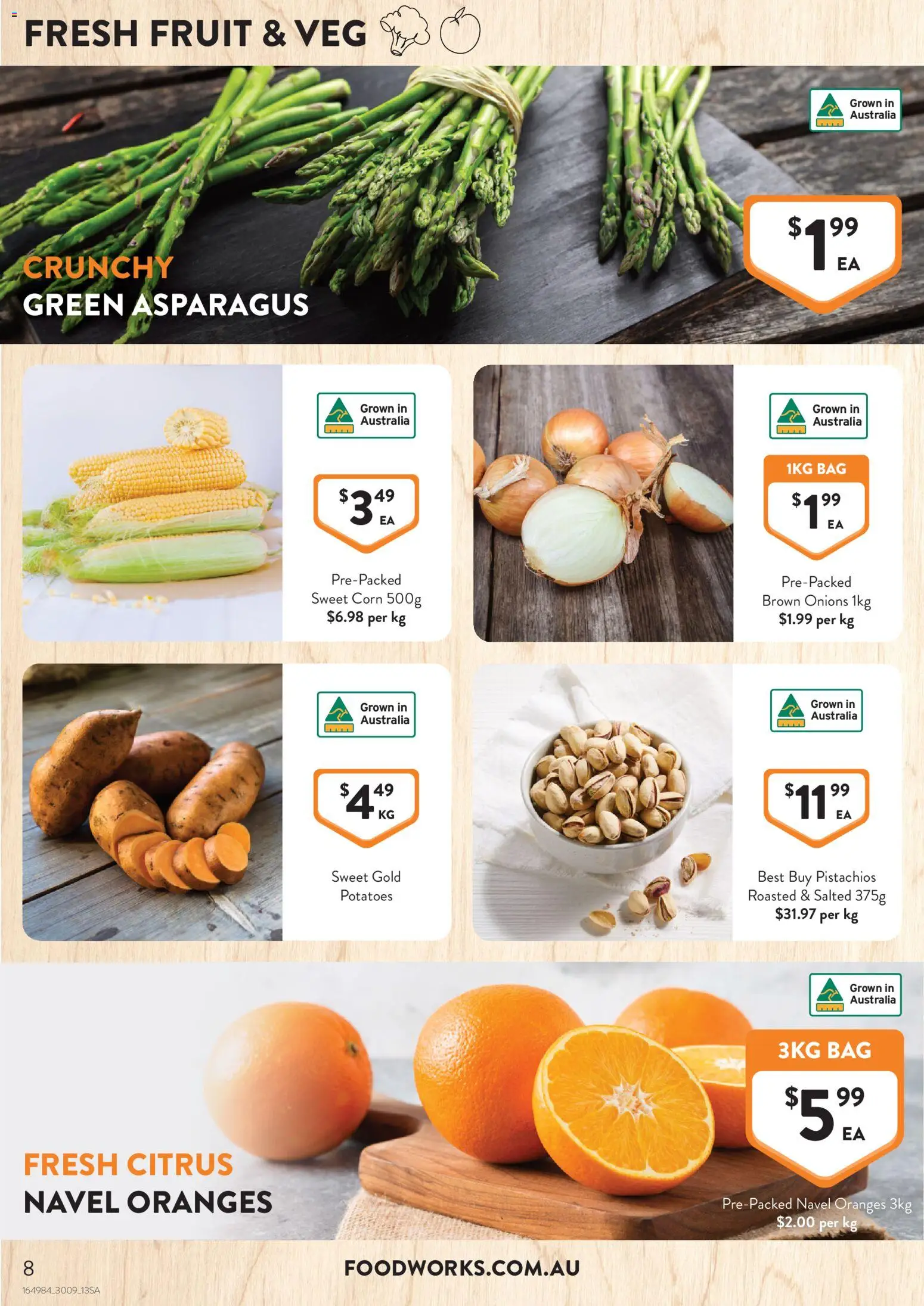 Foodworks catalogue - valid from 30/09/2026 | Page: 8 | Products: Oranges, Potatoes, Bag, Citrus