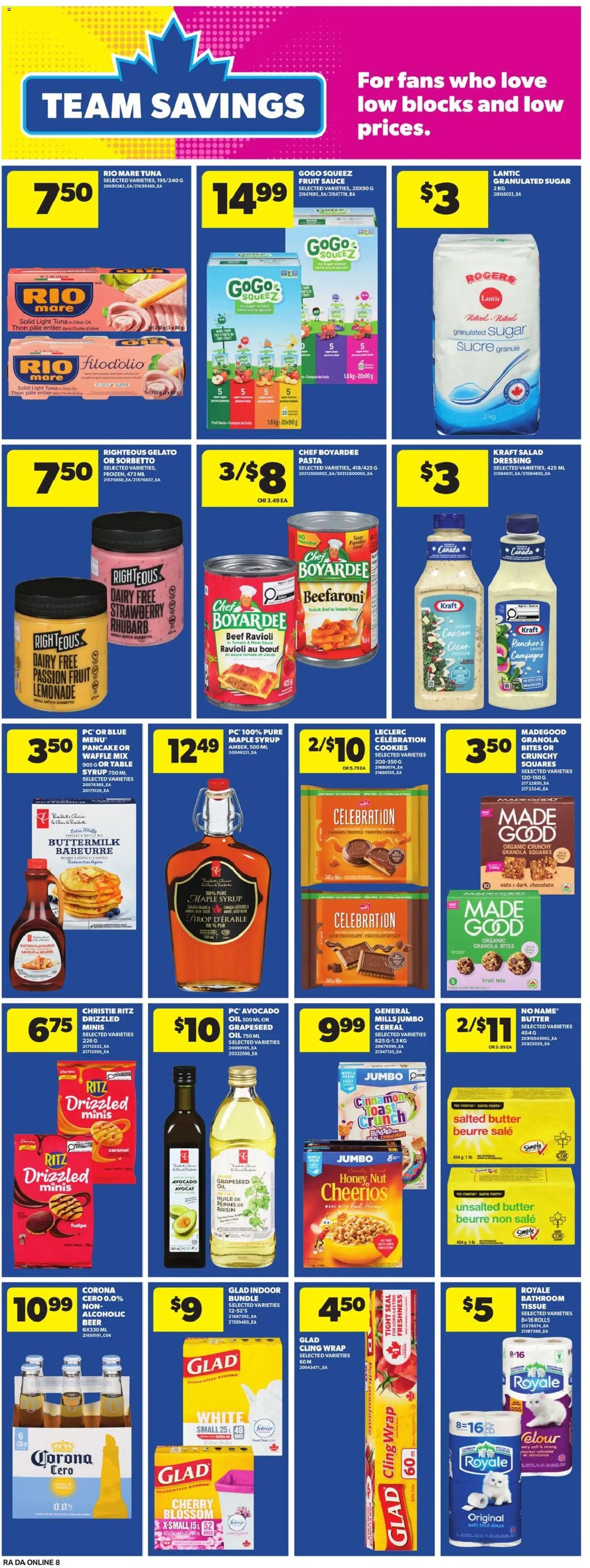 Atlantic Superstore flyer valid from Jul 16, 2026 | Page: 15 | Products: Pasta, Cookies, Table, Oil