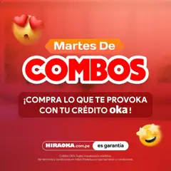 Vista previa de folleto Catálogo Hiraoka - Martes De Combos de la Hiraoka válido desde 23/09/2026