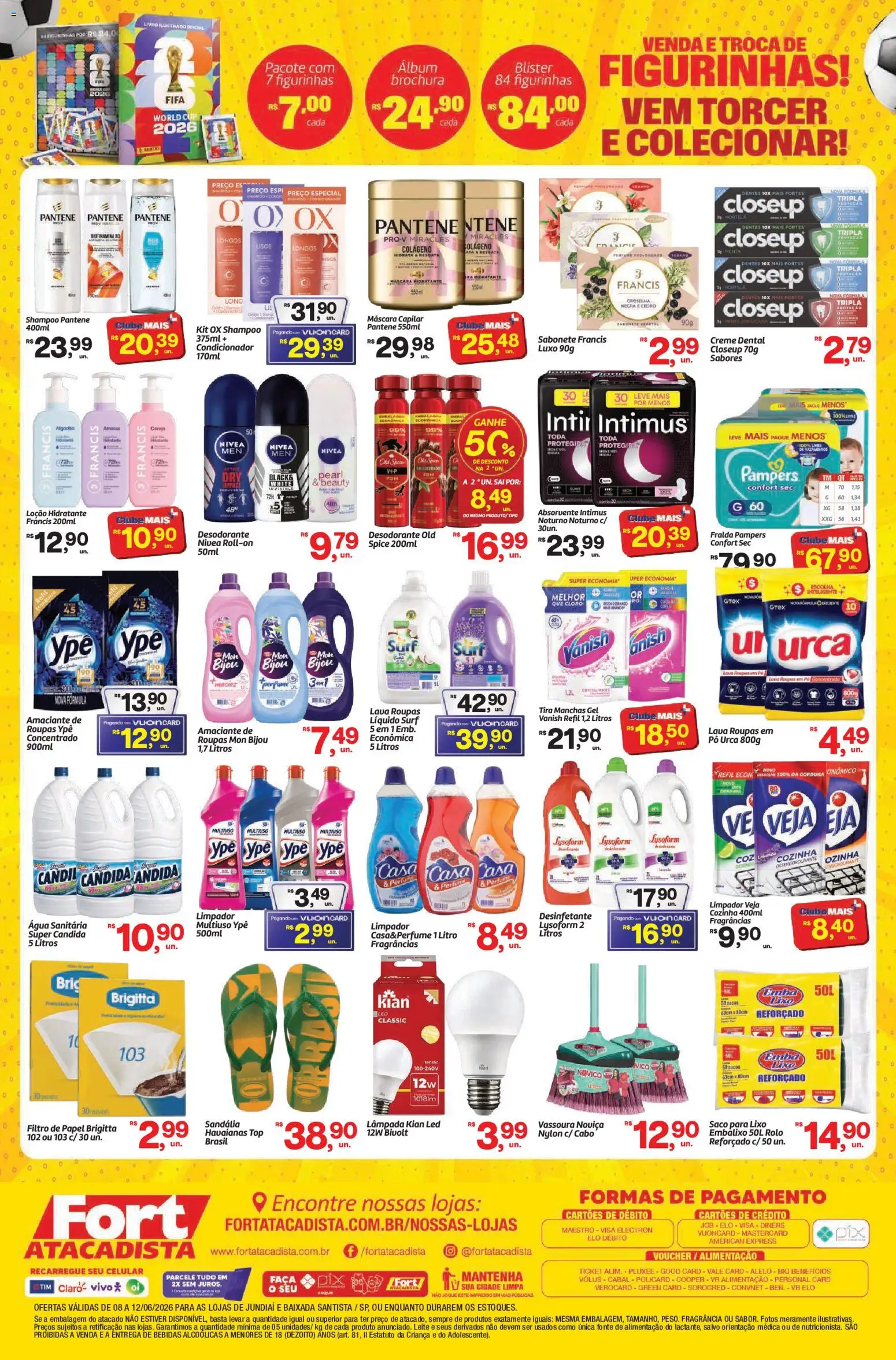 Fort Atacadista Folheto - válido de 08.06.2026 | Página: 4 | Produtos: Shampoo, Desodorante, Livro, Algodão