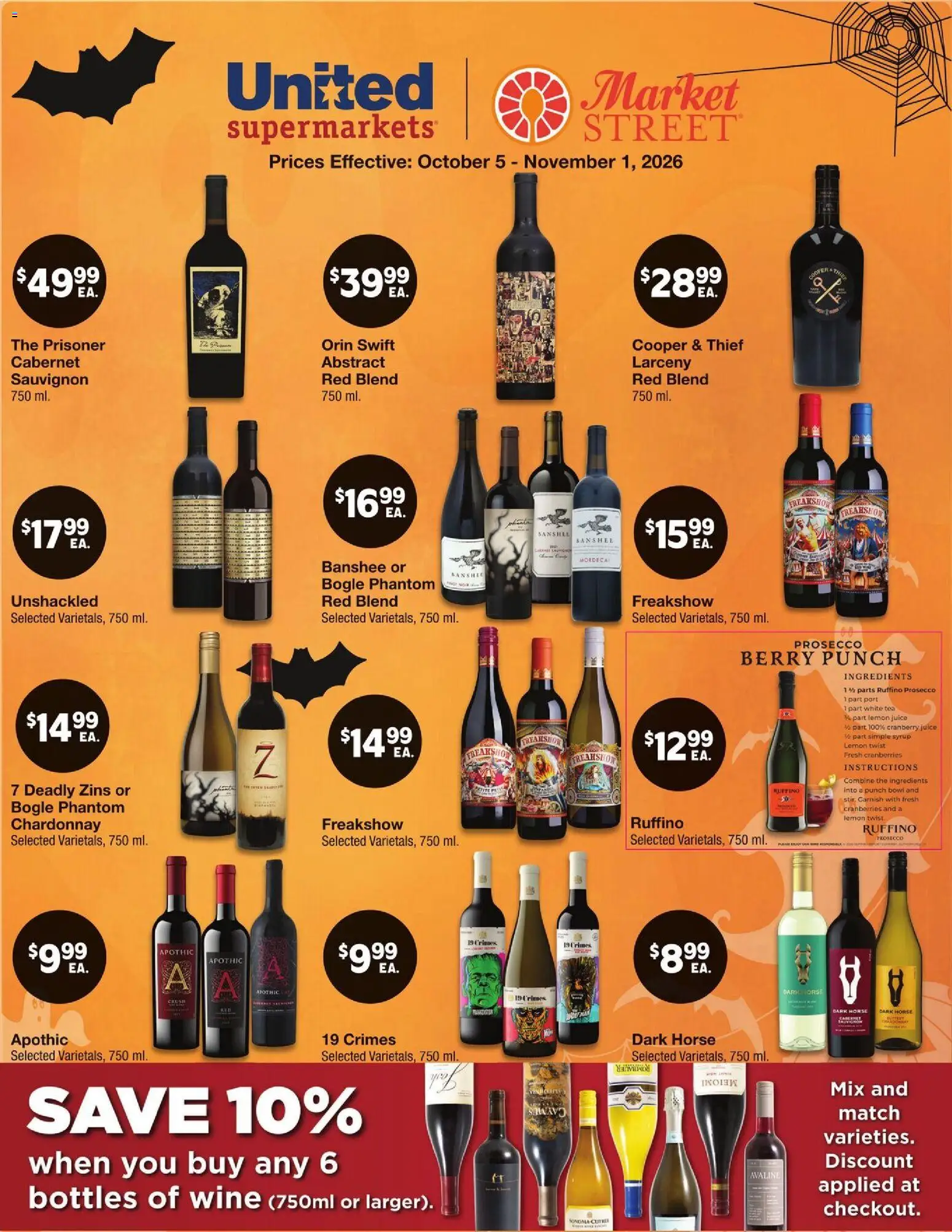 United Supermarkets Alcohol Flyer - valid from 10/05/2026 | Page: 1