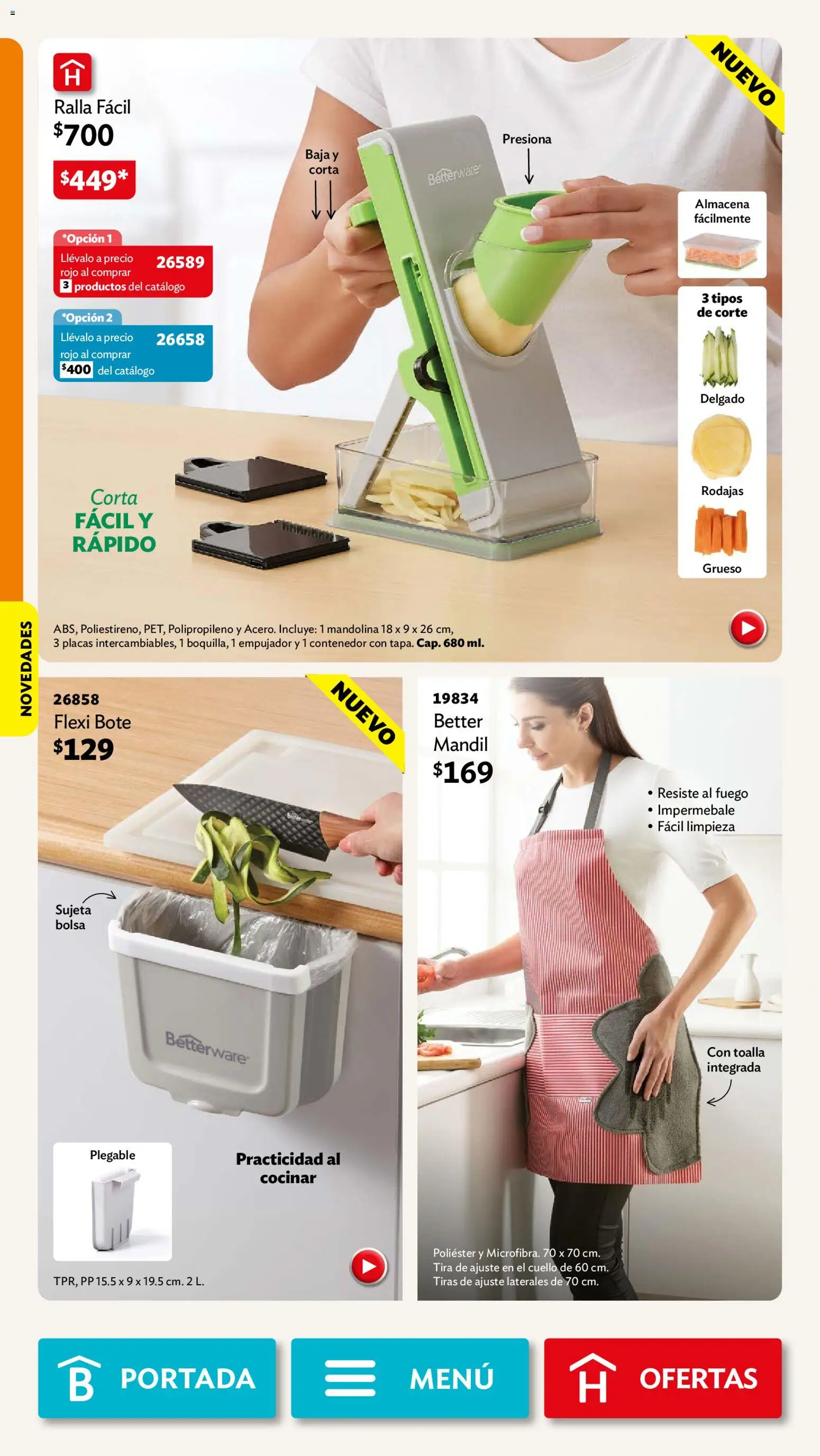 Nuevas ofertas de Betterware válidas en toda la República Mexicana desde el 28/09/2026. ¡Encuentra las mejores ofertas en Betterware campaña 10 2026! | Página: 22
