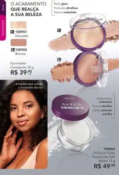Jequiti - Revista 10/2026 - Pré-Visualização do folheto da loja Jequiti, válido de 14/07/2026 | Página: 59 | Produtos: Maquiagem, Pó, Iluminador