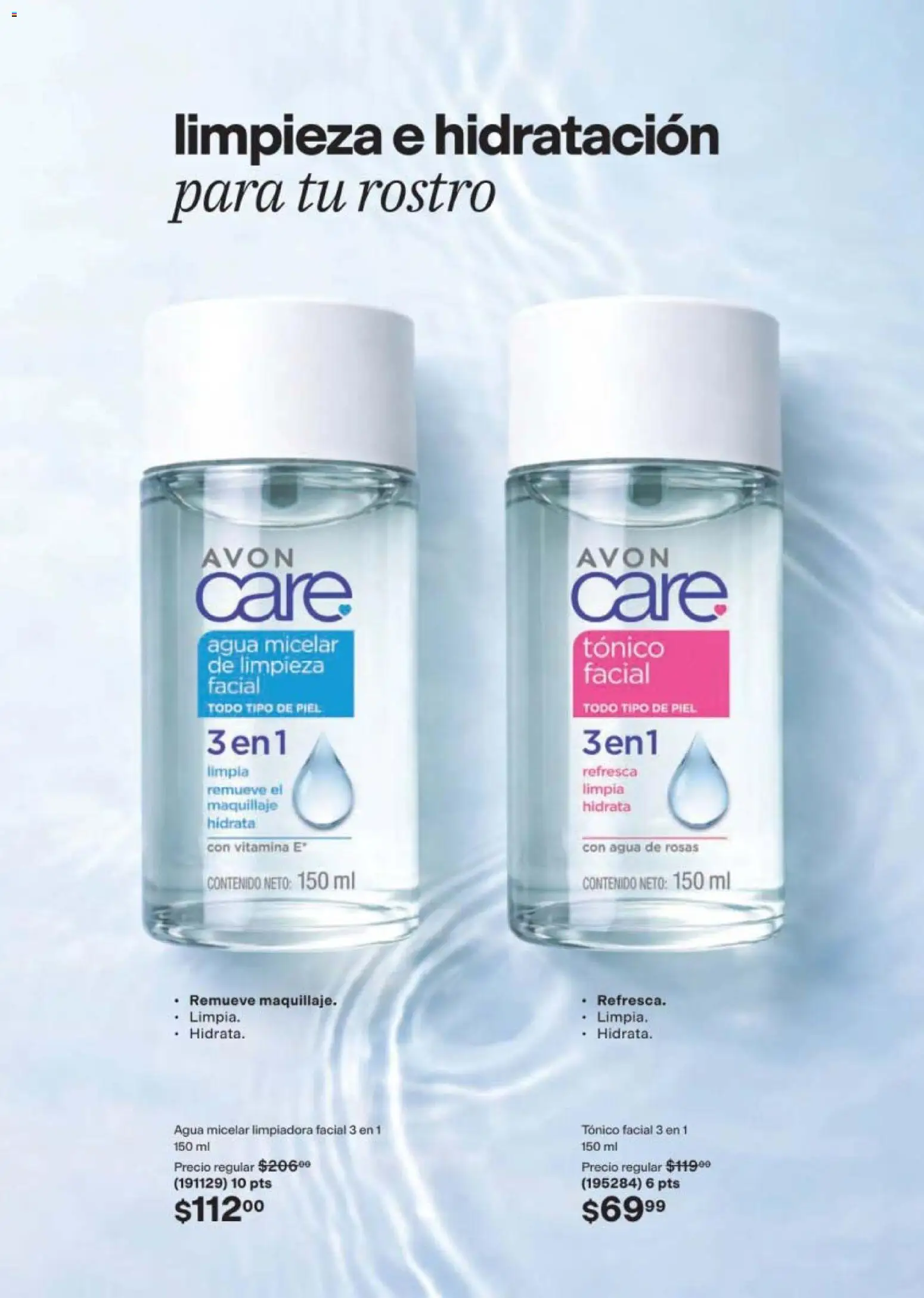 Nuevas ofertas de AVON válidas en toda la República Mexicana desde el 10/07/2026. ¡Encuentra las mejores ofertas en AVON campaña 11 2026! | Página: 123 | Productos: Agua, Toner, Maquillaje, Agua micelar