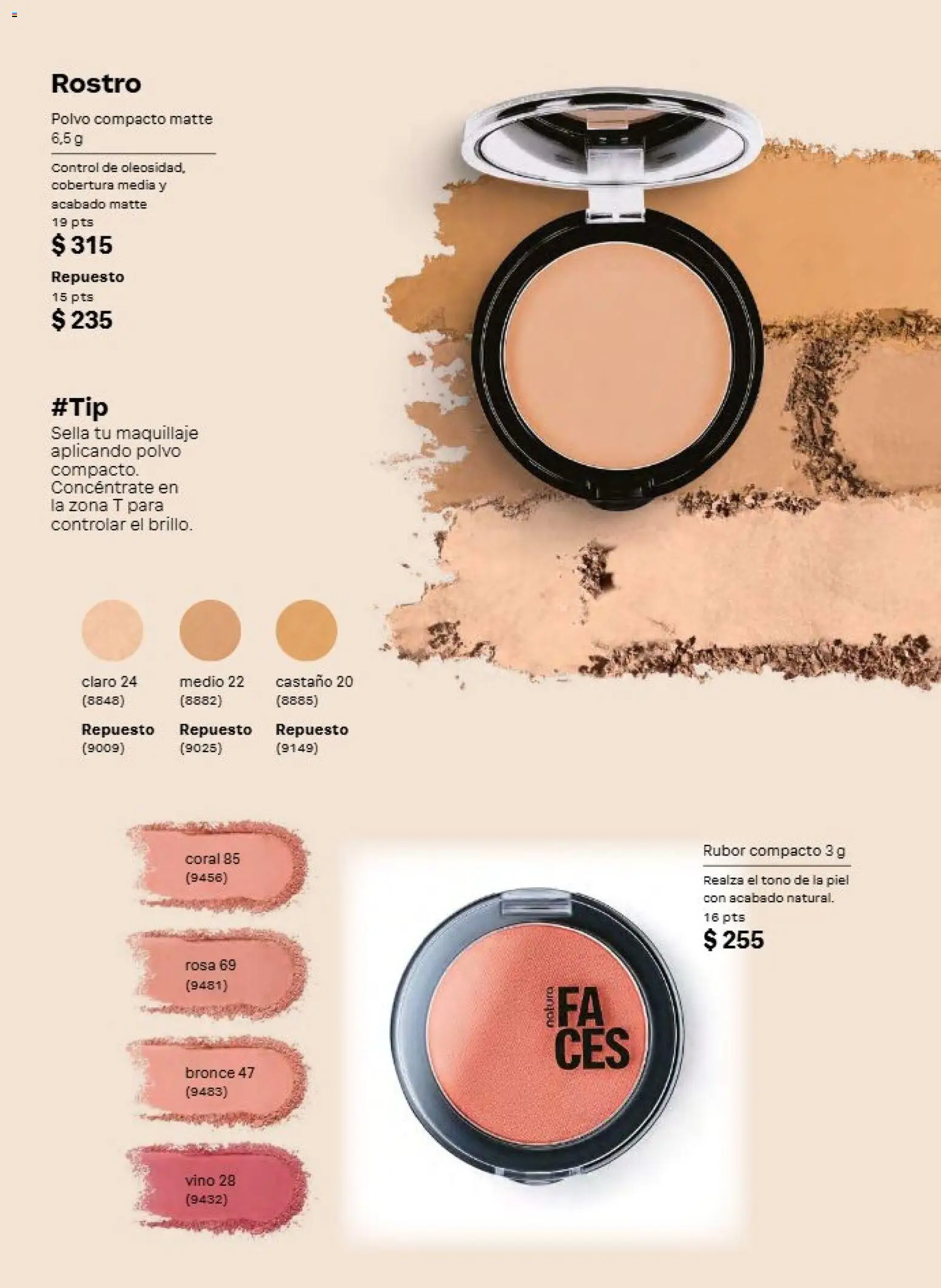 Nuevas ofertas de Natura válidas en toda la República Mexicana desde el 21/08/2026. ¡Encuentra las mejores ofertas en Natura campaña 13 2026! | Página: 65 | Productos: Polvo compacto, Vino, Polvo, Rubor