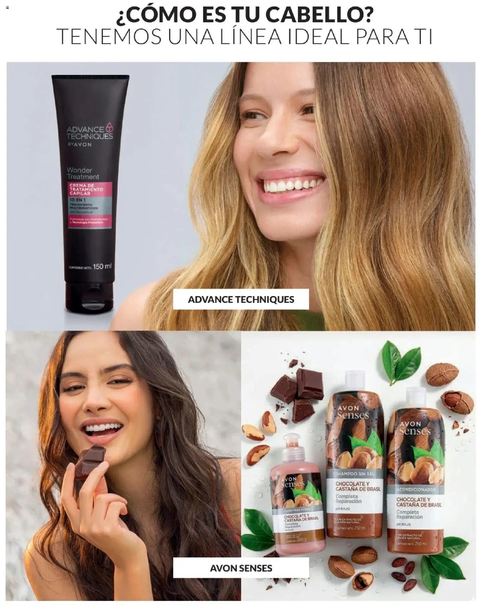 Catálogo Avon válido desde 24.05.2026 | Página: 166 | Productos: Shampoo, Acondicionador, Chocolate, Crema