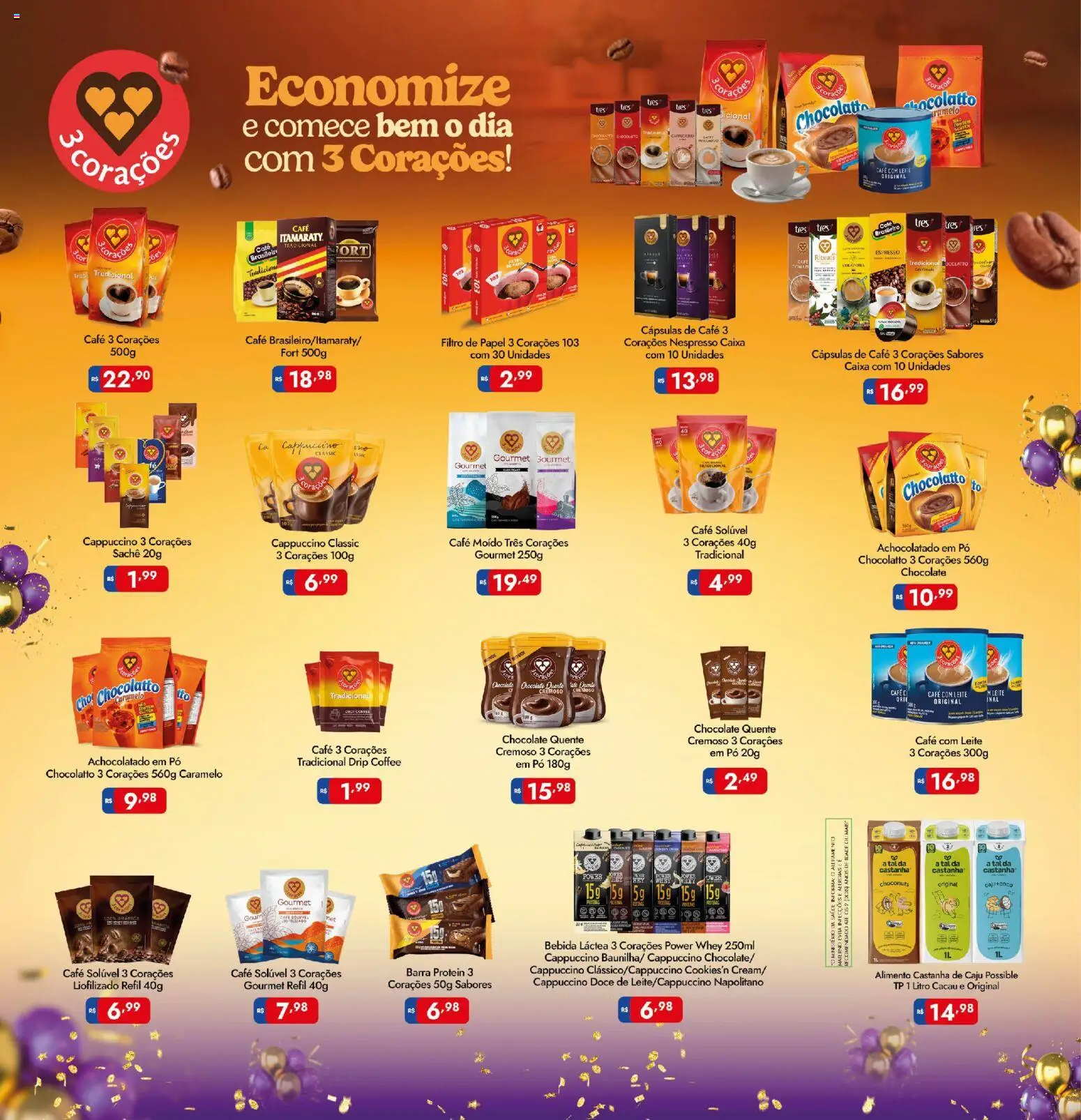 Supermercados Rondon Folheto - válido de 21/09/2026 | Página: 4 | Produtos: Café moído, Pó, Achocolatado, Doce