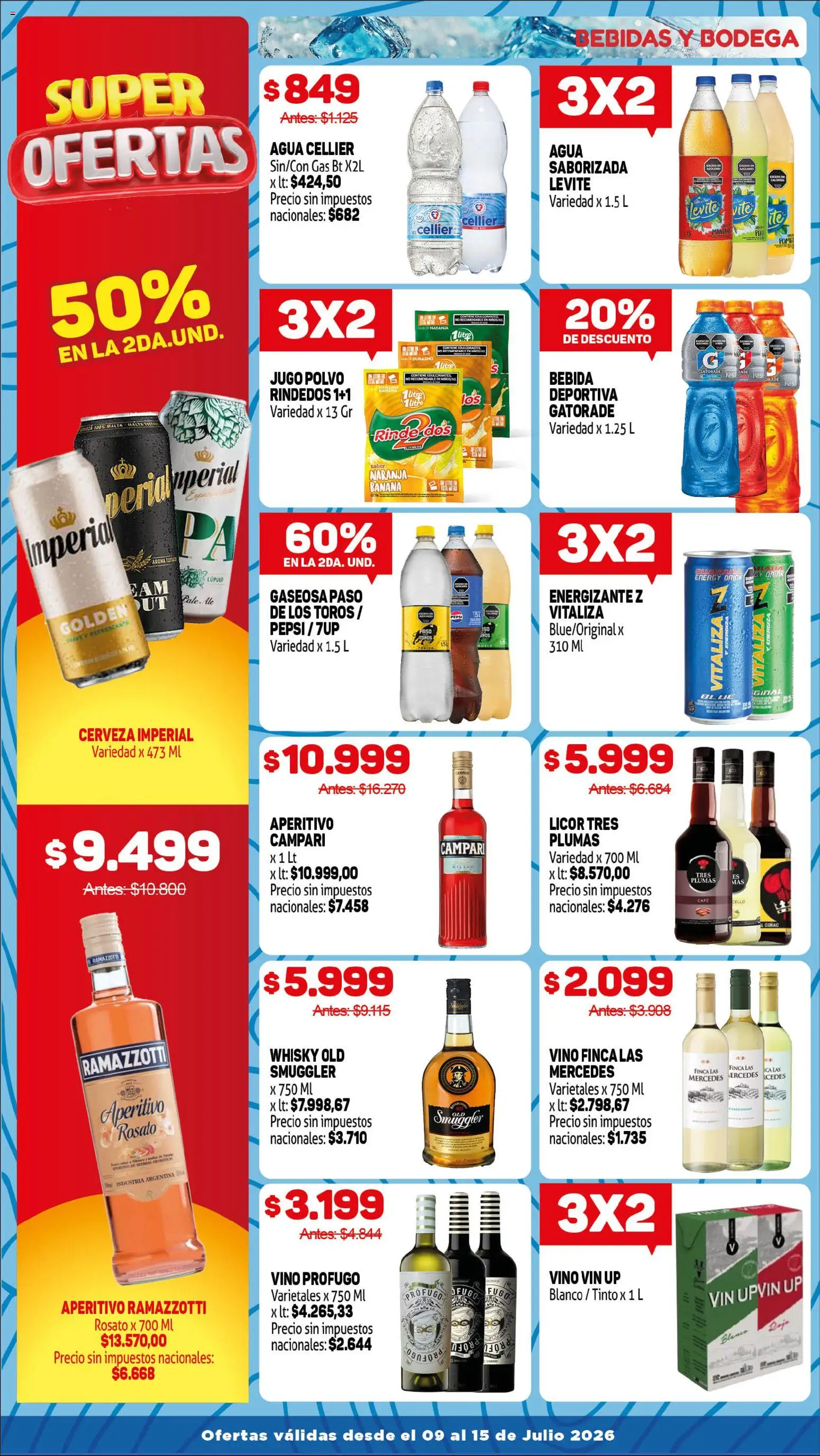 Makro Ofertas VOLVETE A ILUSIONAR │ válido desde el 09/07/2026 | Página: 11 | Productos: Whisky, Gaseosa, Agua, Café