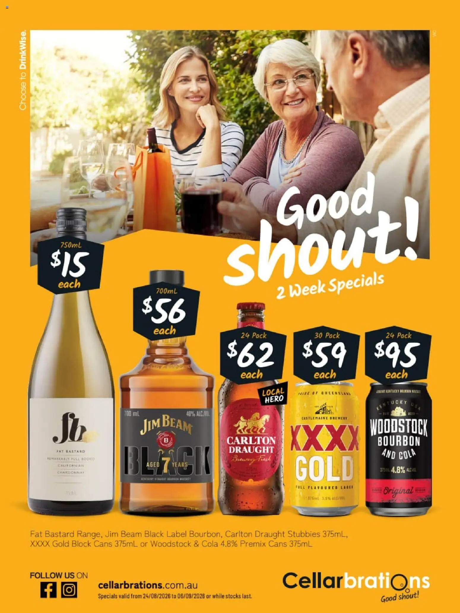 Cellarbrations catalogue - valid from 24/08/2026 | Page: 1 | Products: Jim Beam, Bourbon