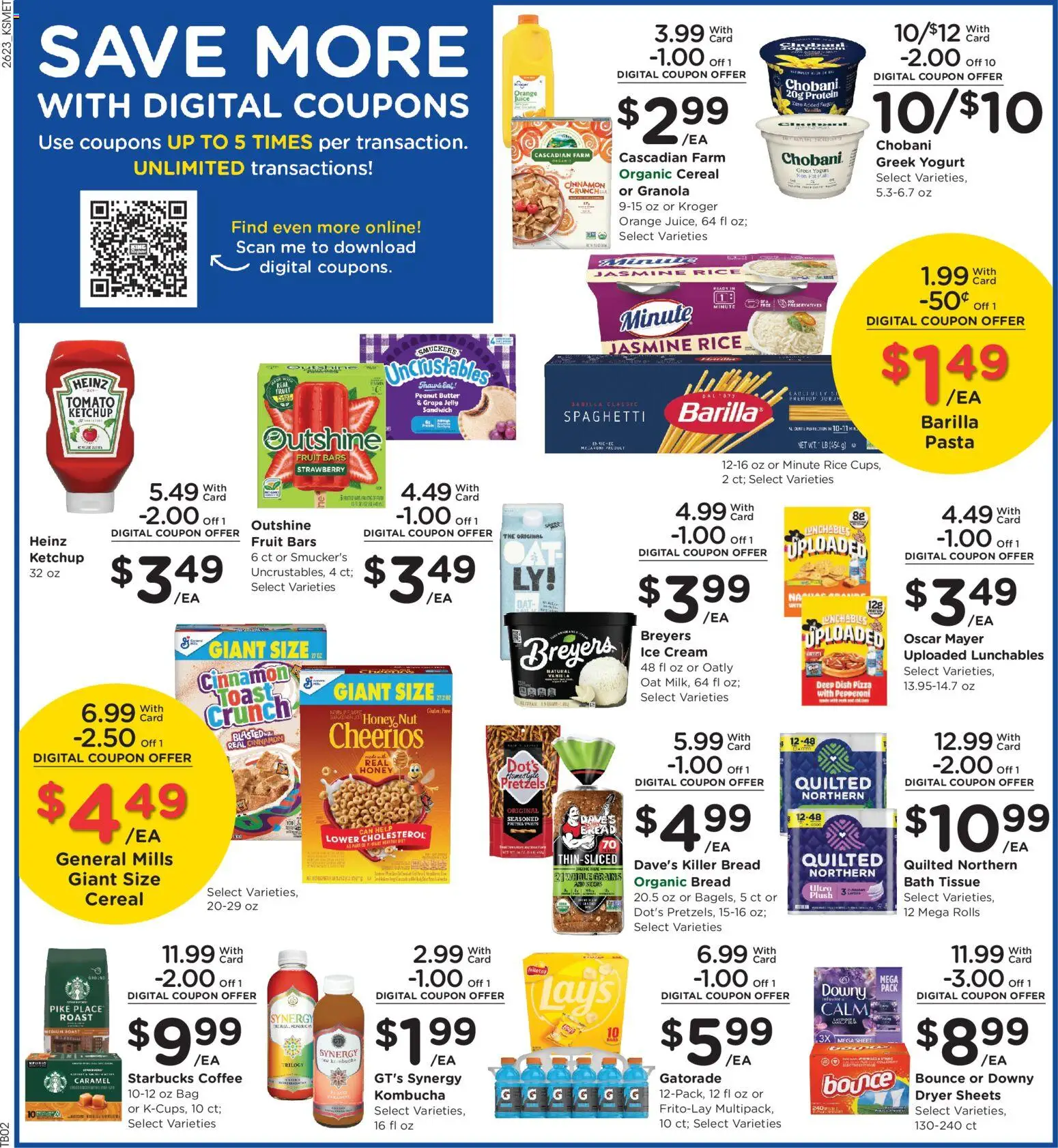 King Soopers Weekly Ad - valid from 07/08/2026 | Page: 6 | Products: Yogurt, Pizza, Cream, Sheet