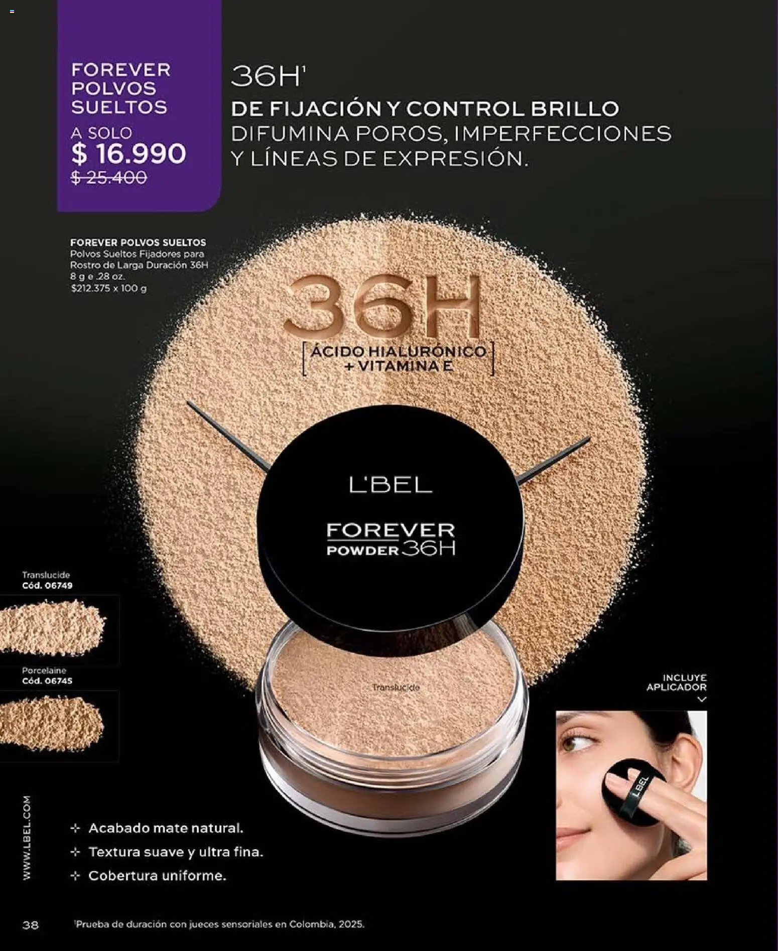 Catálogo L'Bel Campaña 16 │ válido desde el 28.09.2026 | Página: 38 | Productos: Brillo, Mate
