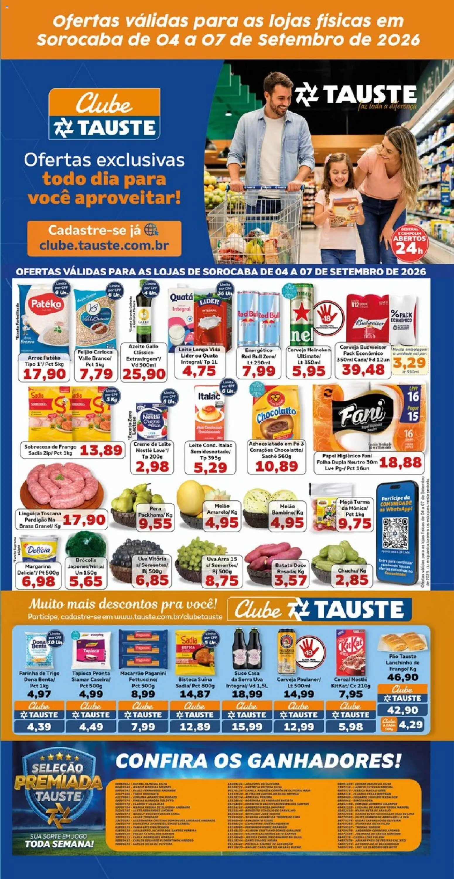 Tauste Folheto - válido de 04/09/2026 | Página: 2 | Produtos: Farinha, Energético, Farinha de trigo, Creme de leite