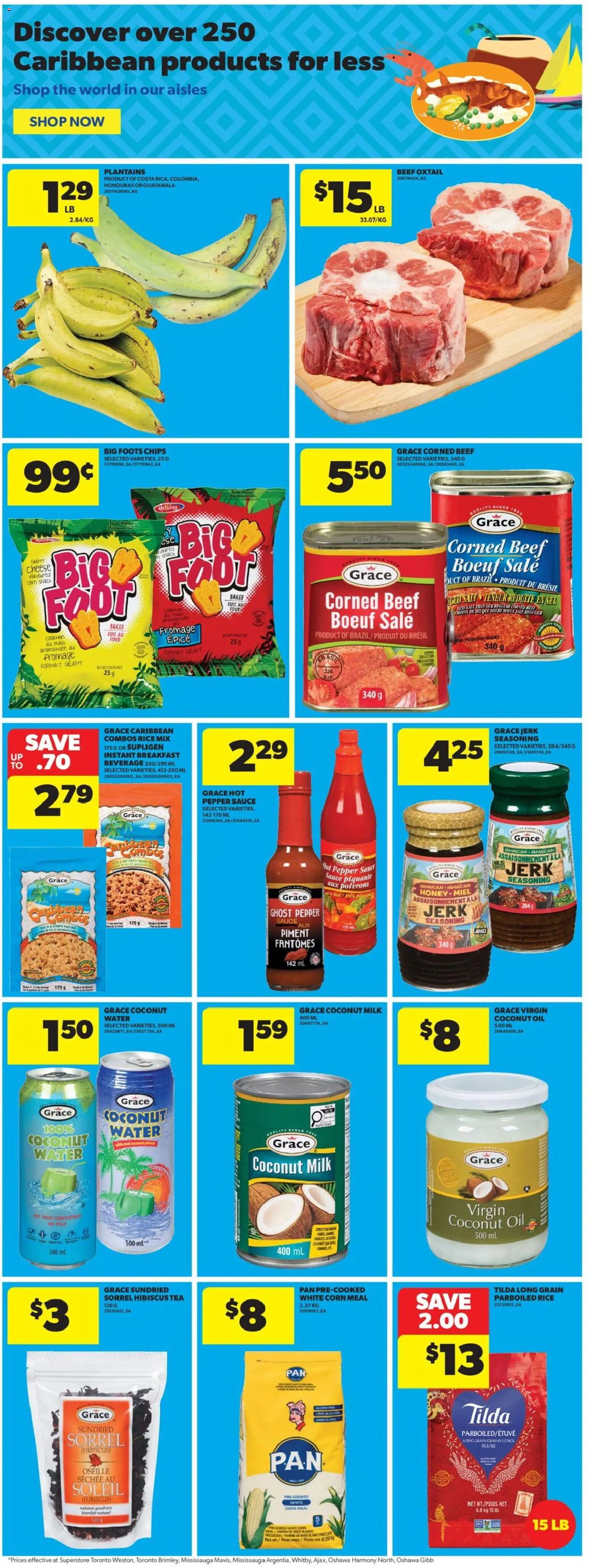 Real Canadian Superstore flyer valid from Oct 1, 2026 | Page: 31 | Products: Beef, Coconut, Pepper, Parboiled rice