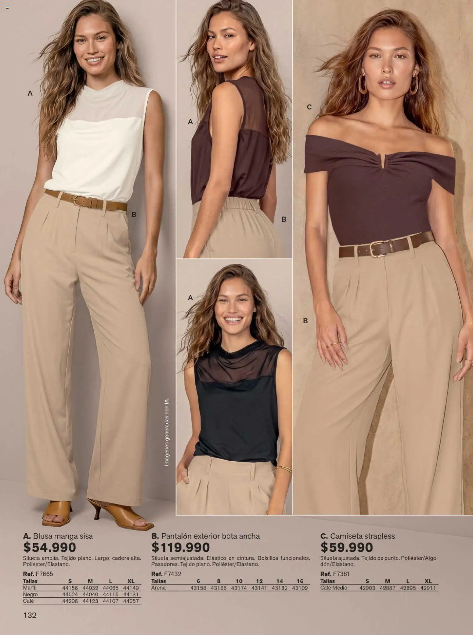 Leonisa revista - valida desde el 15/07/2026 | Página: 132 | Productos: Camiseta, Blusa, Café