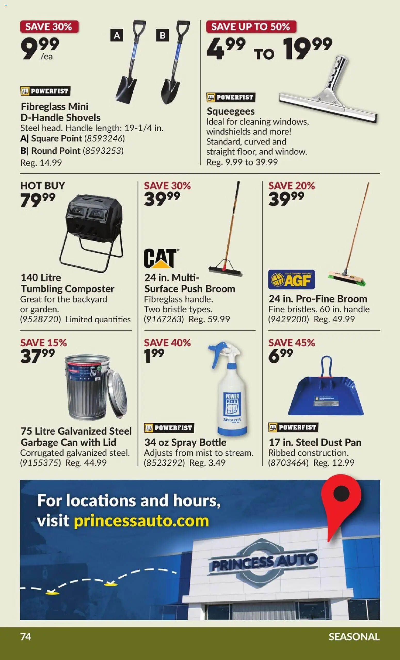 Princess Auto flyer valid from Jul 28, 2026 | Page: 79 | Products: Composter