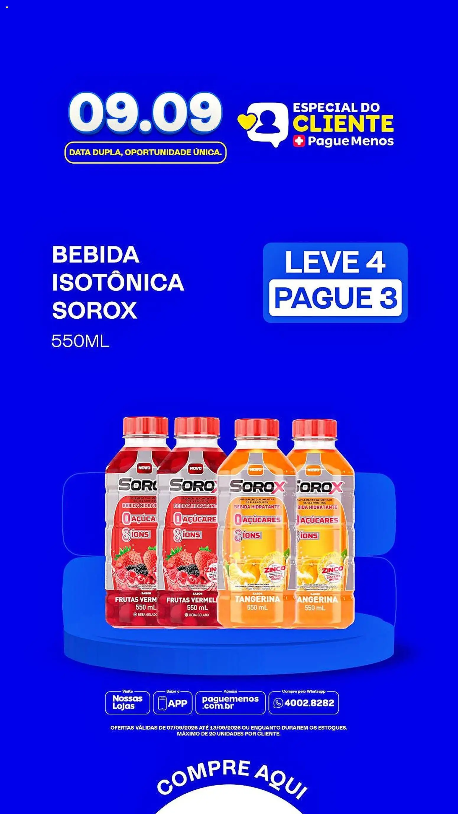Pague Menos Folheto - válido de 07/09/2026 | Página: 6 | Produtos: Frutas, Bebida