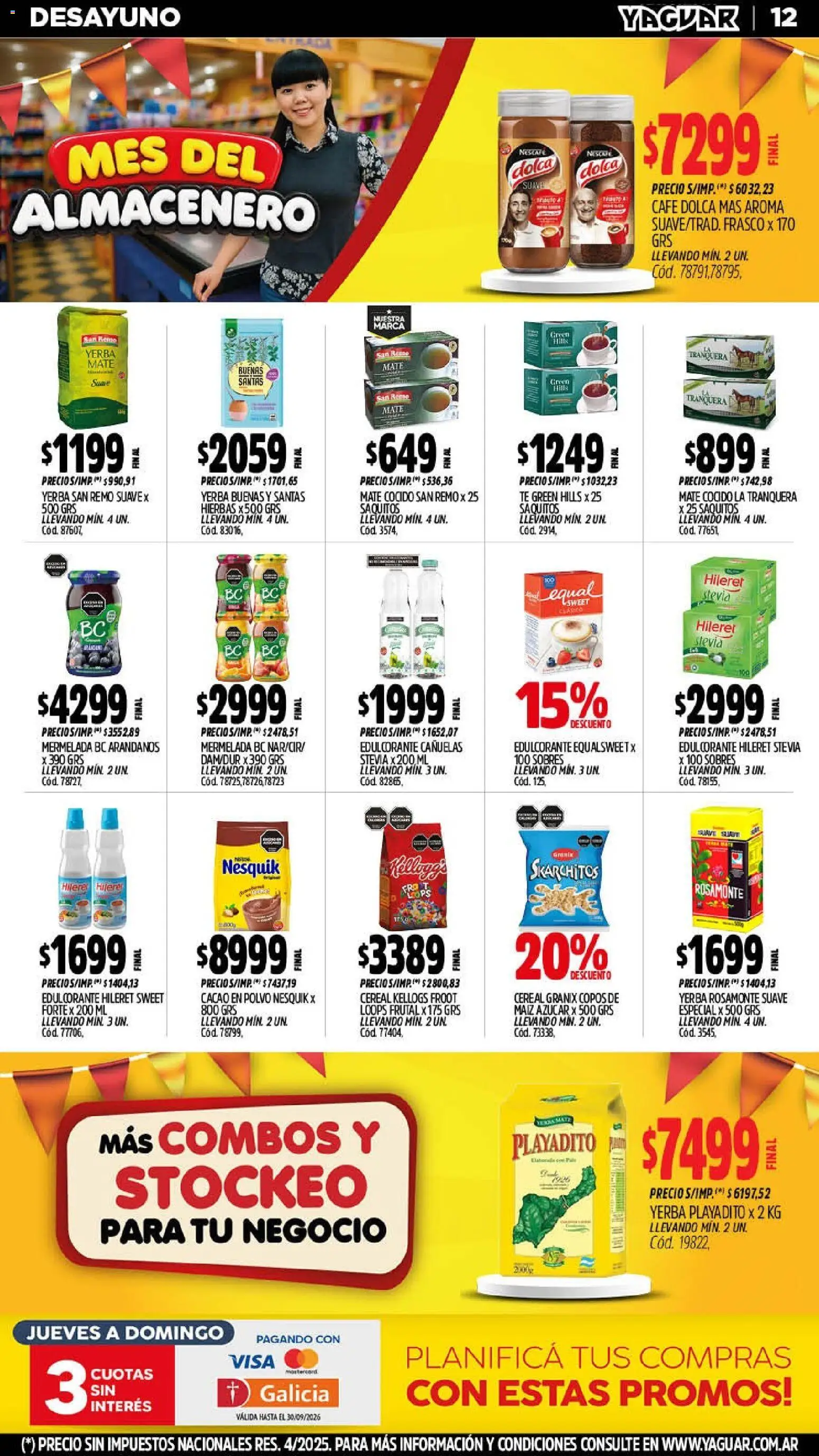 Yaguar - Oferta Semanal Parque Chacabuco │ válido desde el 07/09/2026 | Página: 12