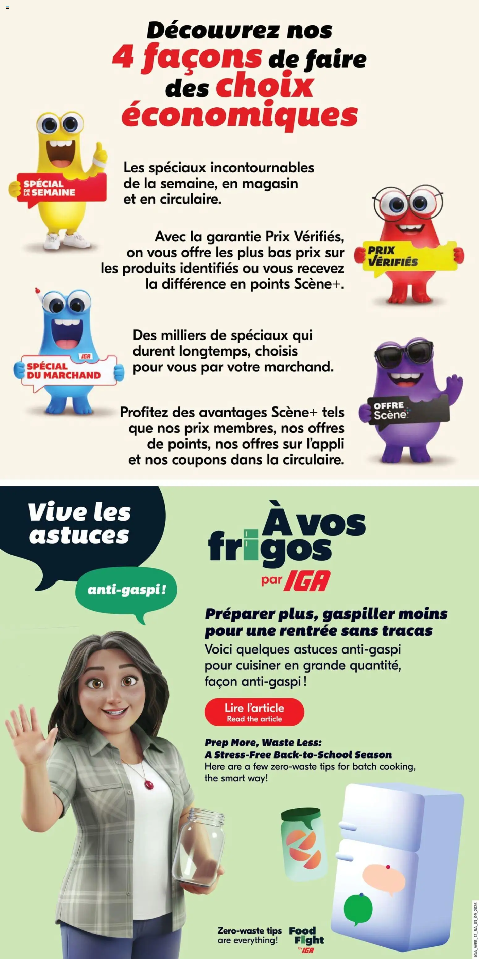 IGA flyer valid from Sep 3, 2026 | Page: 5 | Products: Food