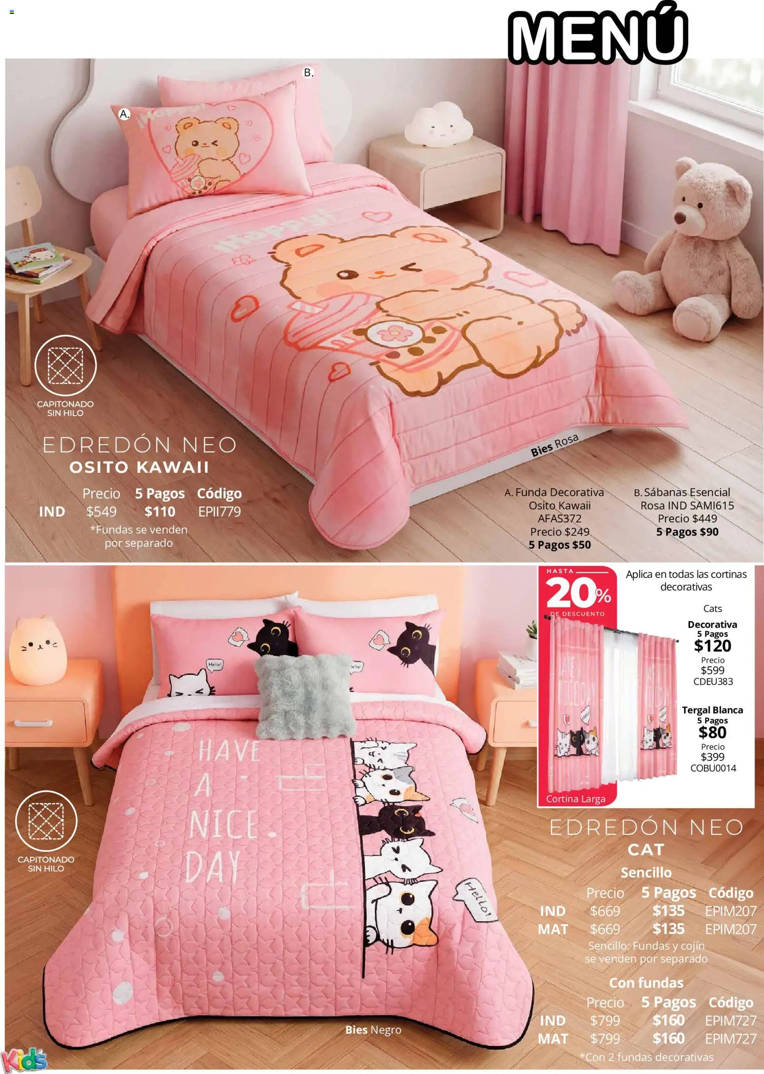 Nuevas ofertas de Colchas Concord válidas en toda la República Mexicana desde el 01/08/2026. ¡Encuentra las mejores ofertas en Colchas Concord catálogo Colección Infantil! | Página: 12 | Productos: Funda, Sabanas, Cortinas