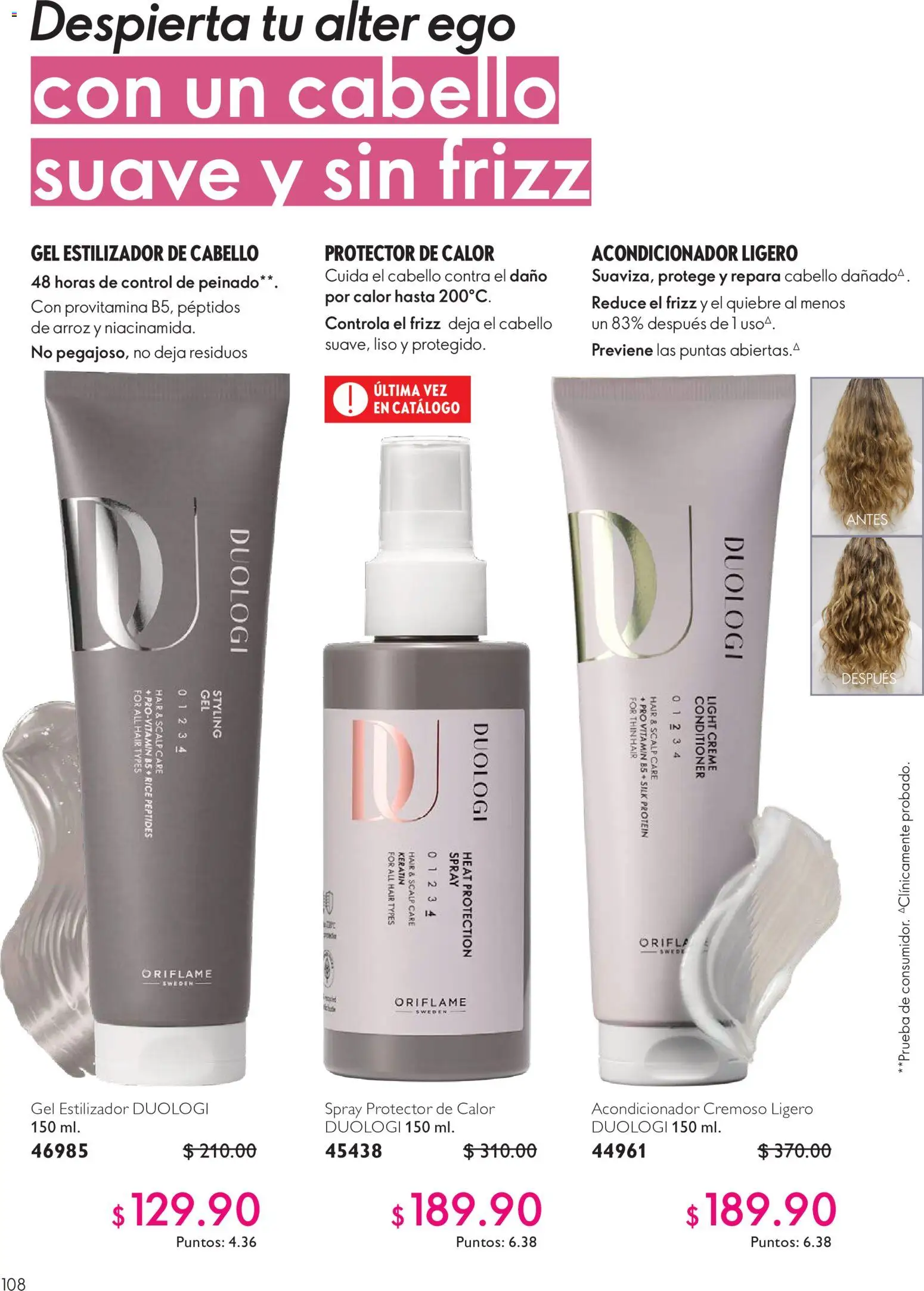 Nuevas ofertas de Oriflame válidas en toda la República Mexicana desde el 03/10/2026. ¡Encuentra las mejores ofertas en Oriflame campaña 14 2026! | Página: 108