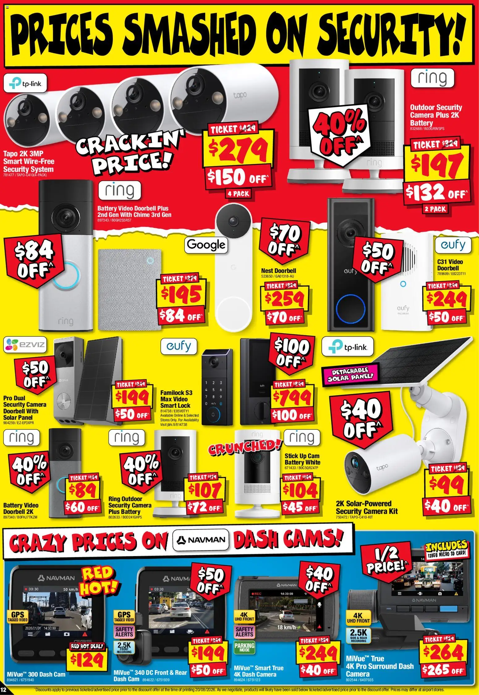 JB Hi-Fi catalogue - valid from 03/09/2026 | Page: 12 | Products: Battery, Doorbell, Camera, Video