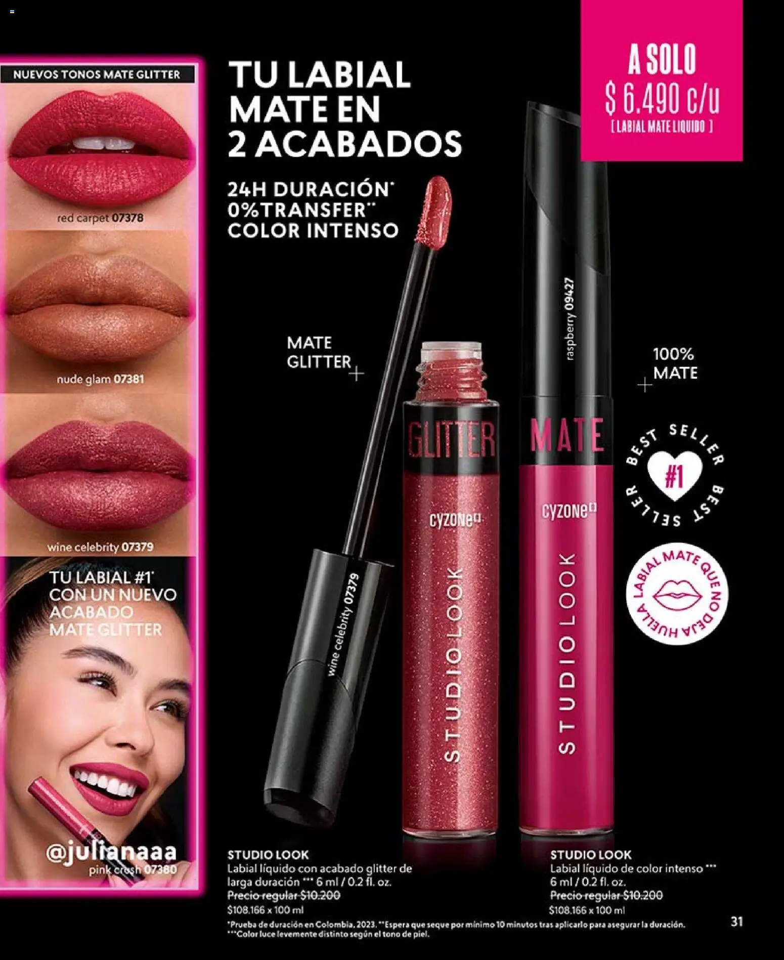 Catálogo CyZone Campaña 9 │ válido desde el 17.05.2026 | Página: 33 | Productos: Glitter, Mate, Labial