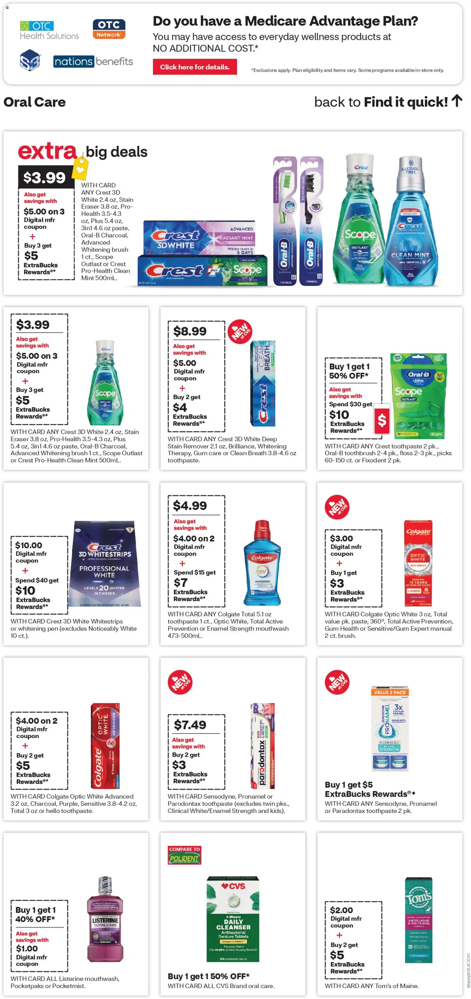 CVS Pharmacy Weekly Ad - AZ - valid from 12.04.2026 | Page: 13 | Products: Peppermint, Eraser, Mouthwash, Stain remover