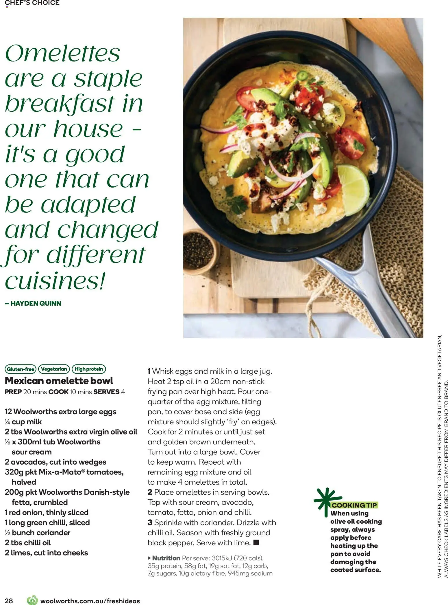 Woolworths catalogue - valid from 01.05.2026 | Page: 28 | Products: Milk, Eggs, Olive oil, Chilli