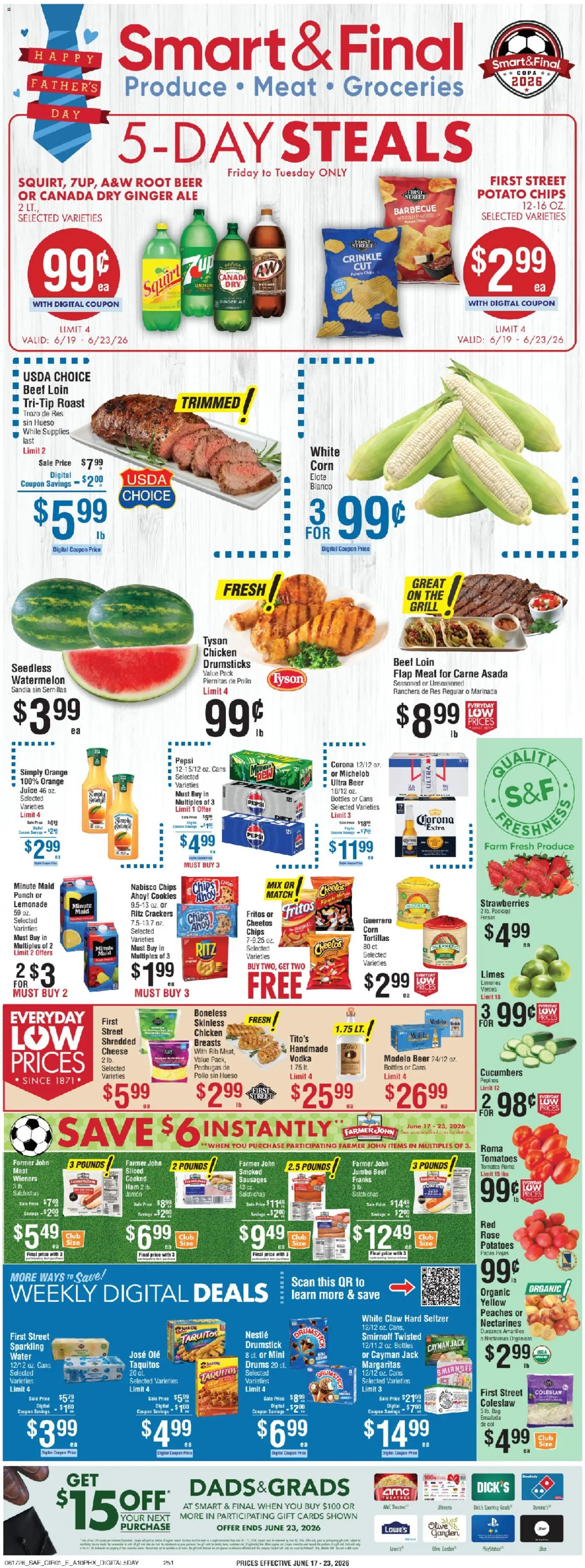 Smart & Final Weekly Ad - valid from 19.06.2026 | Page: 1