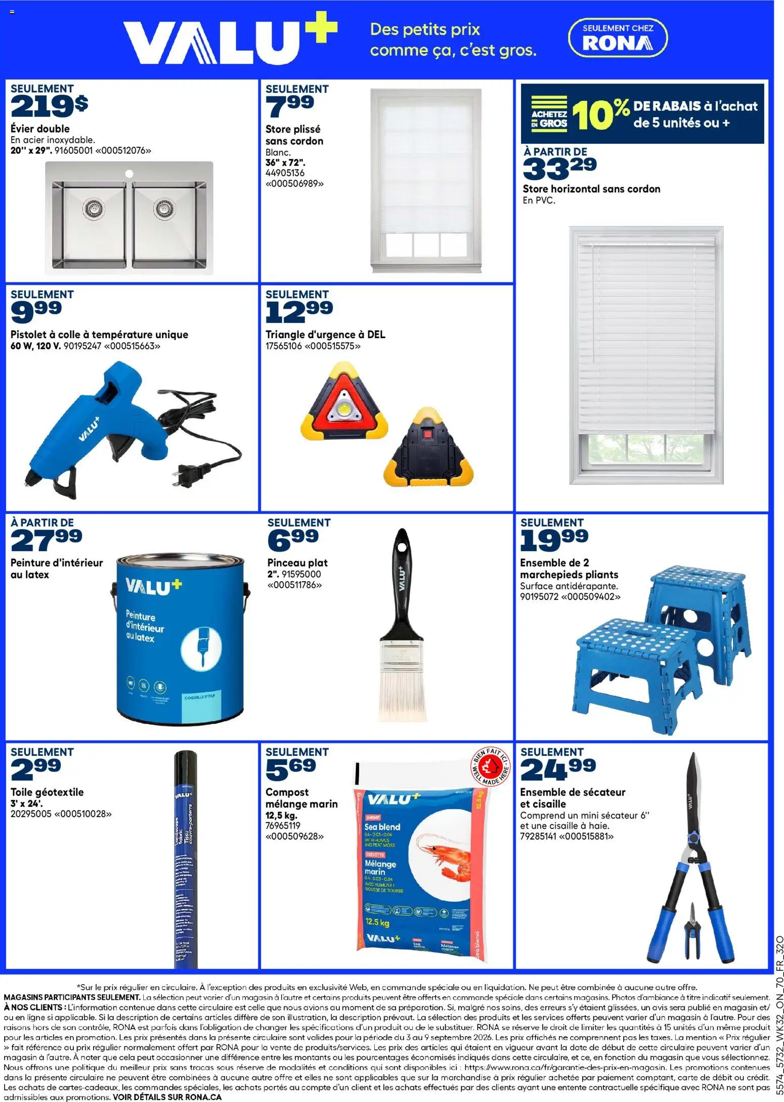 Rona flyer valid from Sep 3, 2026 | Page: 6 | Products: Shrimp