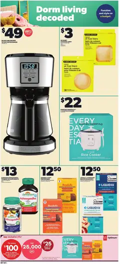 Preview of Loblaws weekly flyer / circulaire from shop Loblaws valid from Aug 20, 2026 | Page: 9 | Products: Sugar, Rice cooker, Fryer, Coffee