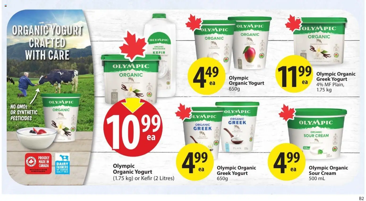 Save on foods flyer valid from Jul 2, 2026 | Page: 21 | Products: Sour cream, Cream, Milk, Yogurt